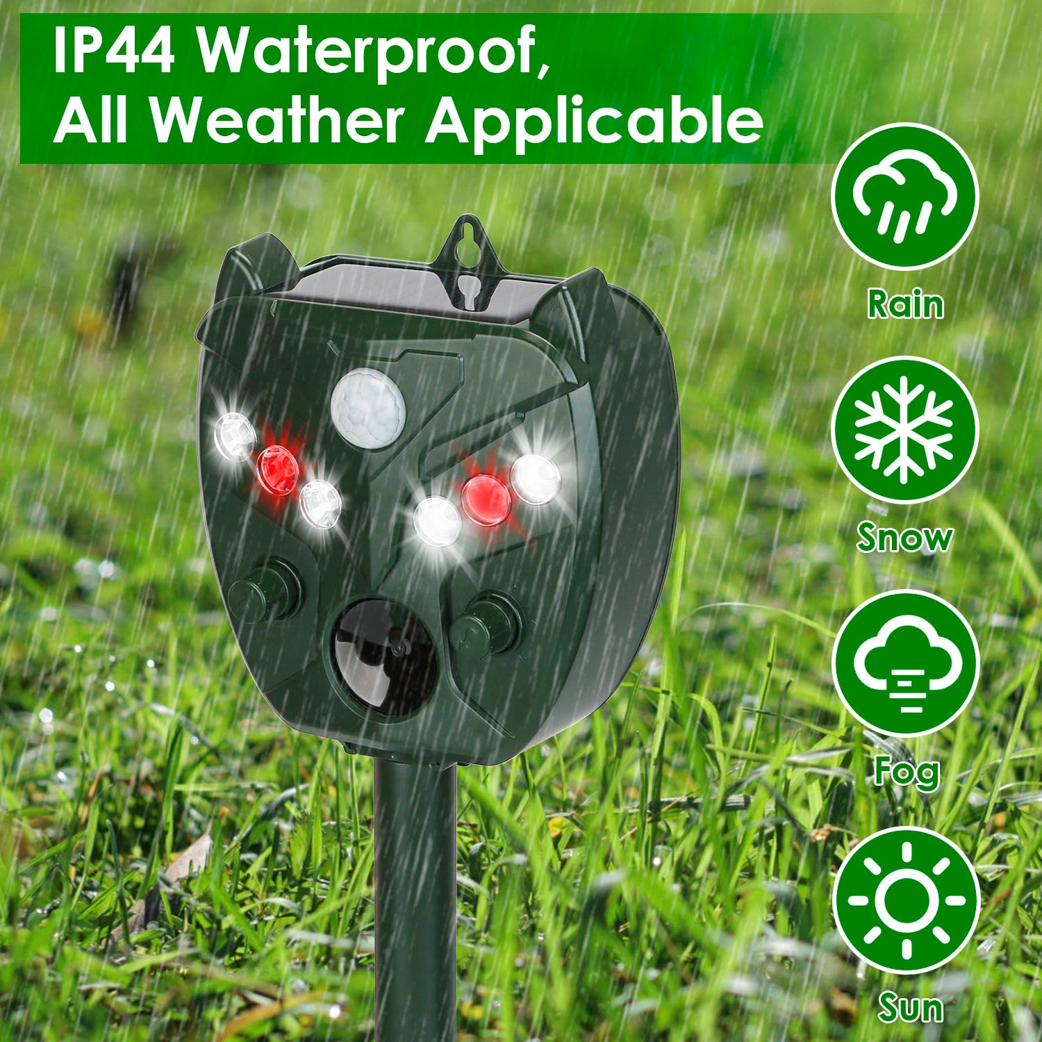 GBruno Solar Ultrasonic Animal Repeller