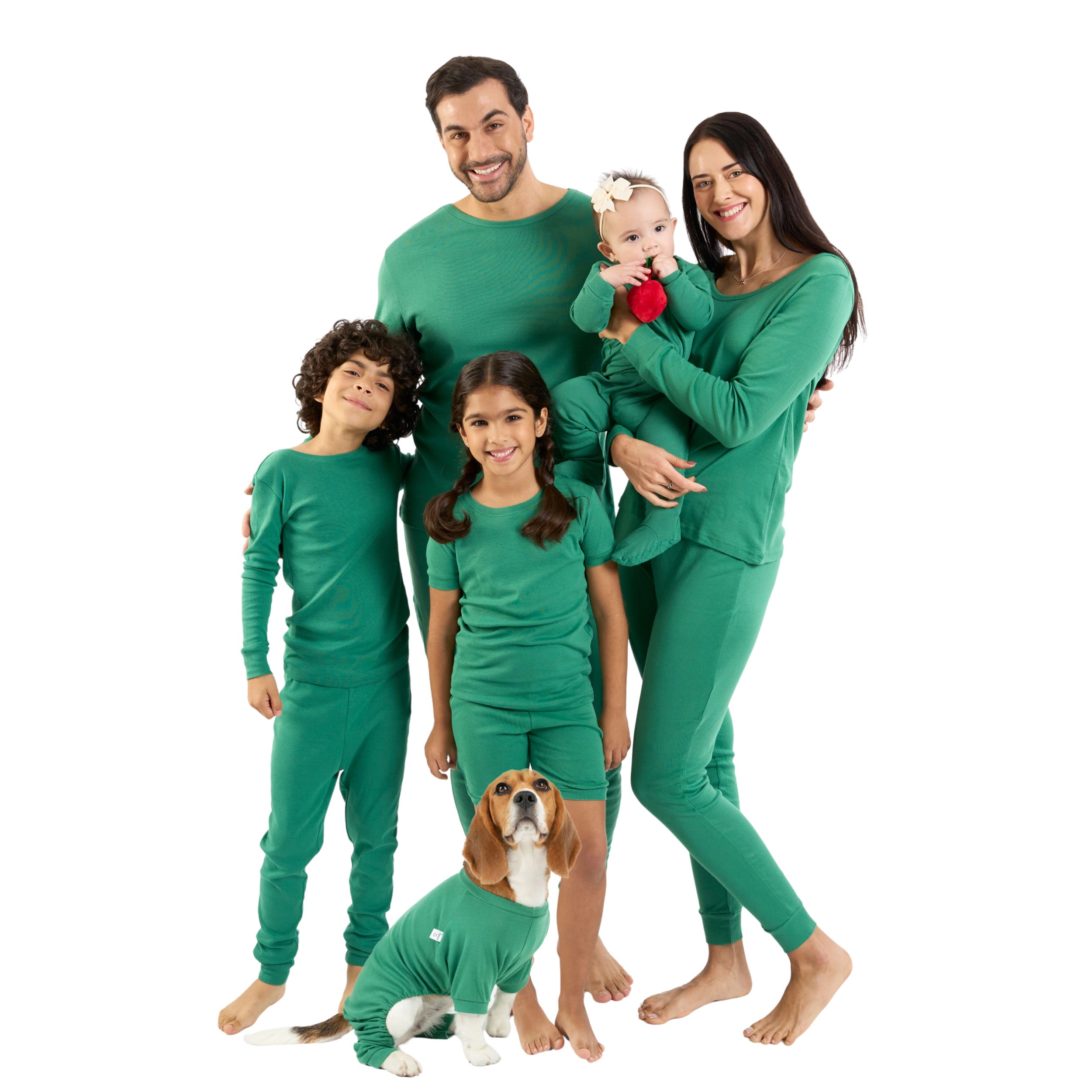 Leveret Dog Cotton Classic Solid Pajamas