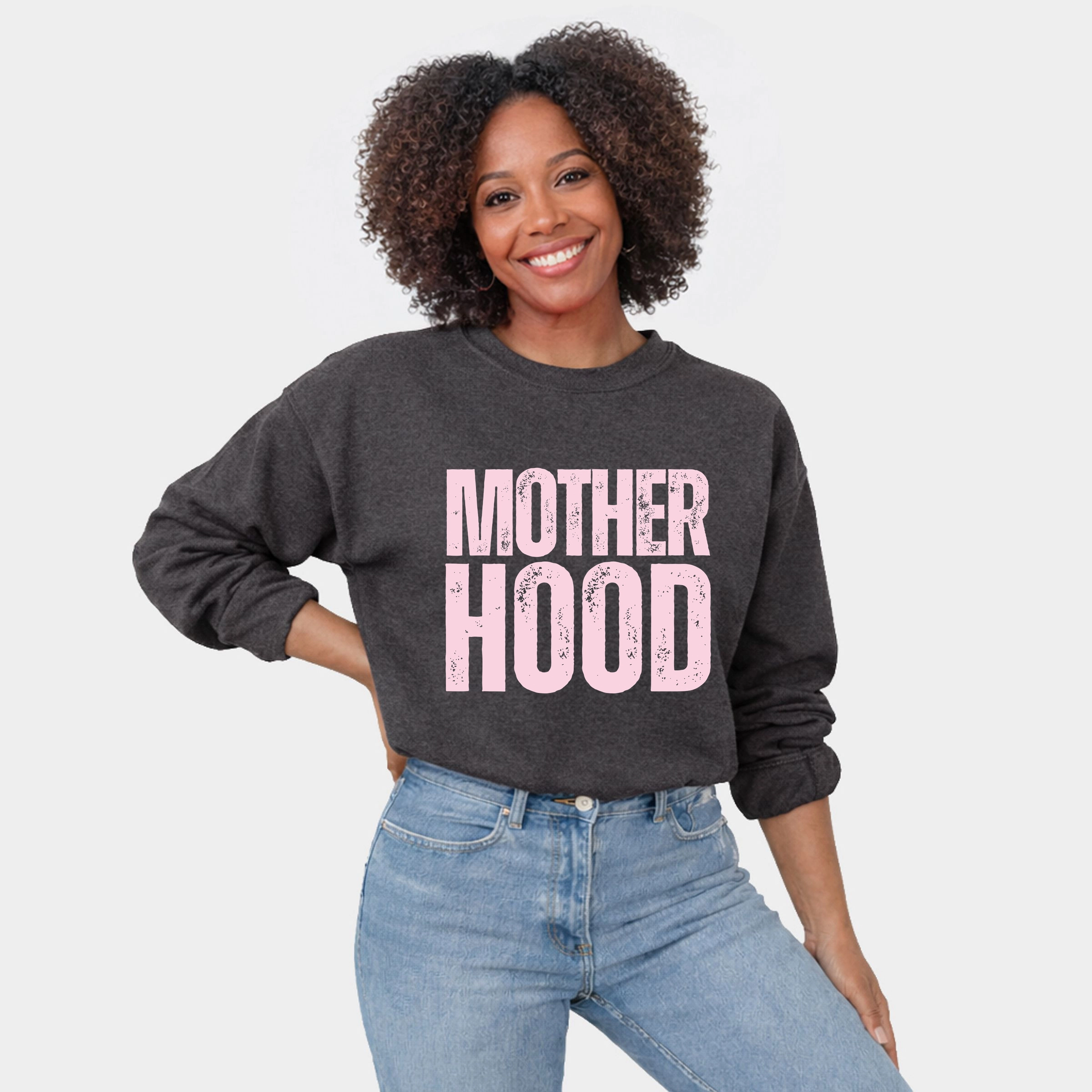 Simply Sage Market - Motherhood Bold Stacked  Women's Graphic Sweatshirt