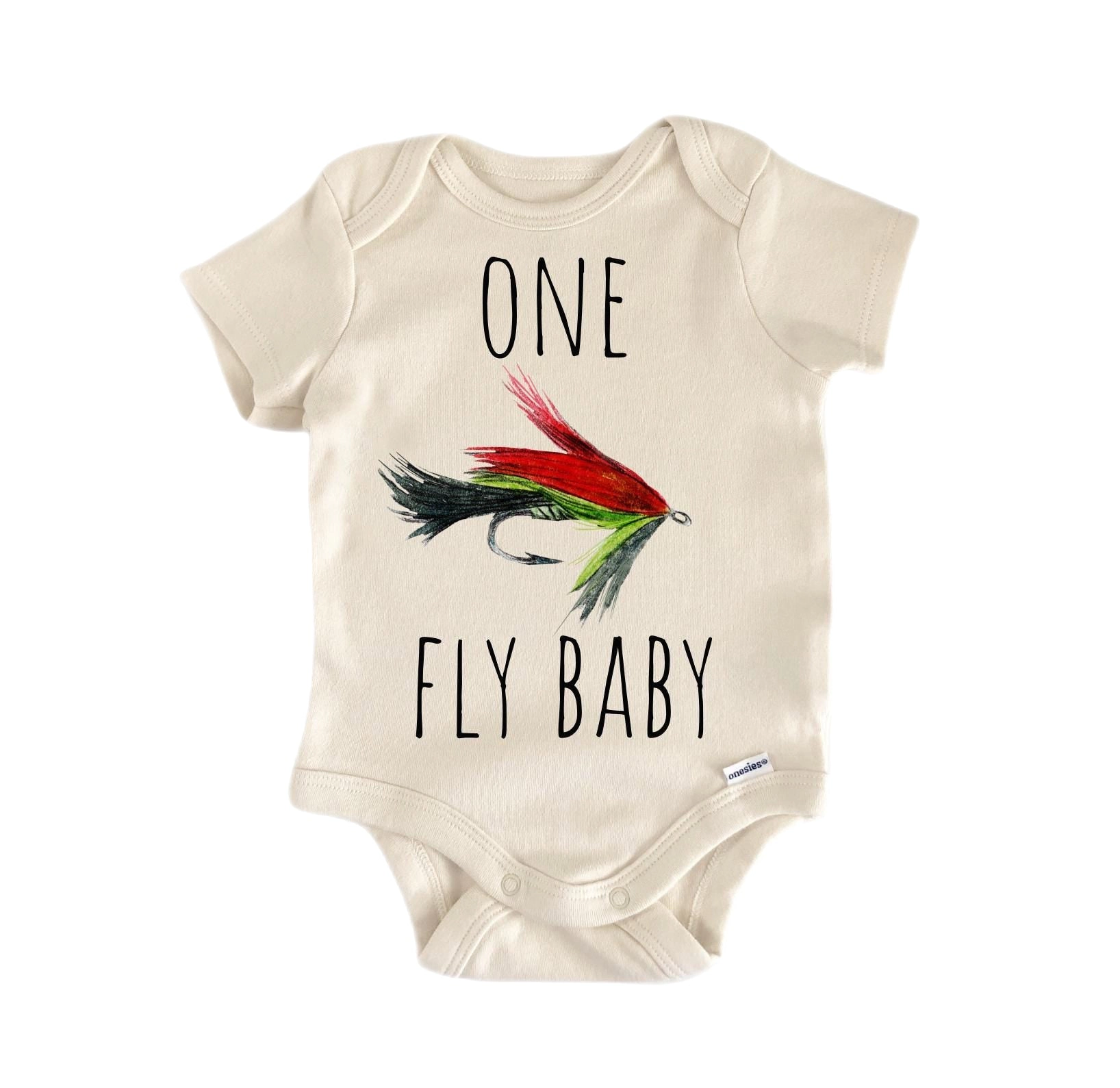 NOFO VIBES Unisex Fly Fishing Lure Newborn Baby Bodysuit