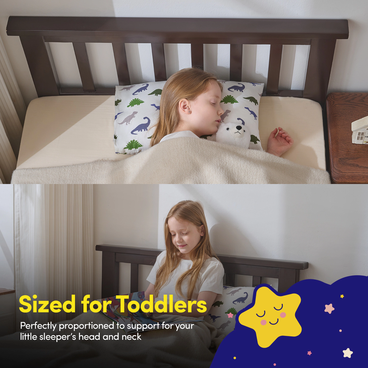 Sweet Home Collection Kids' 13"x18" Pillow & Printed Pillowcase