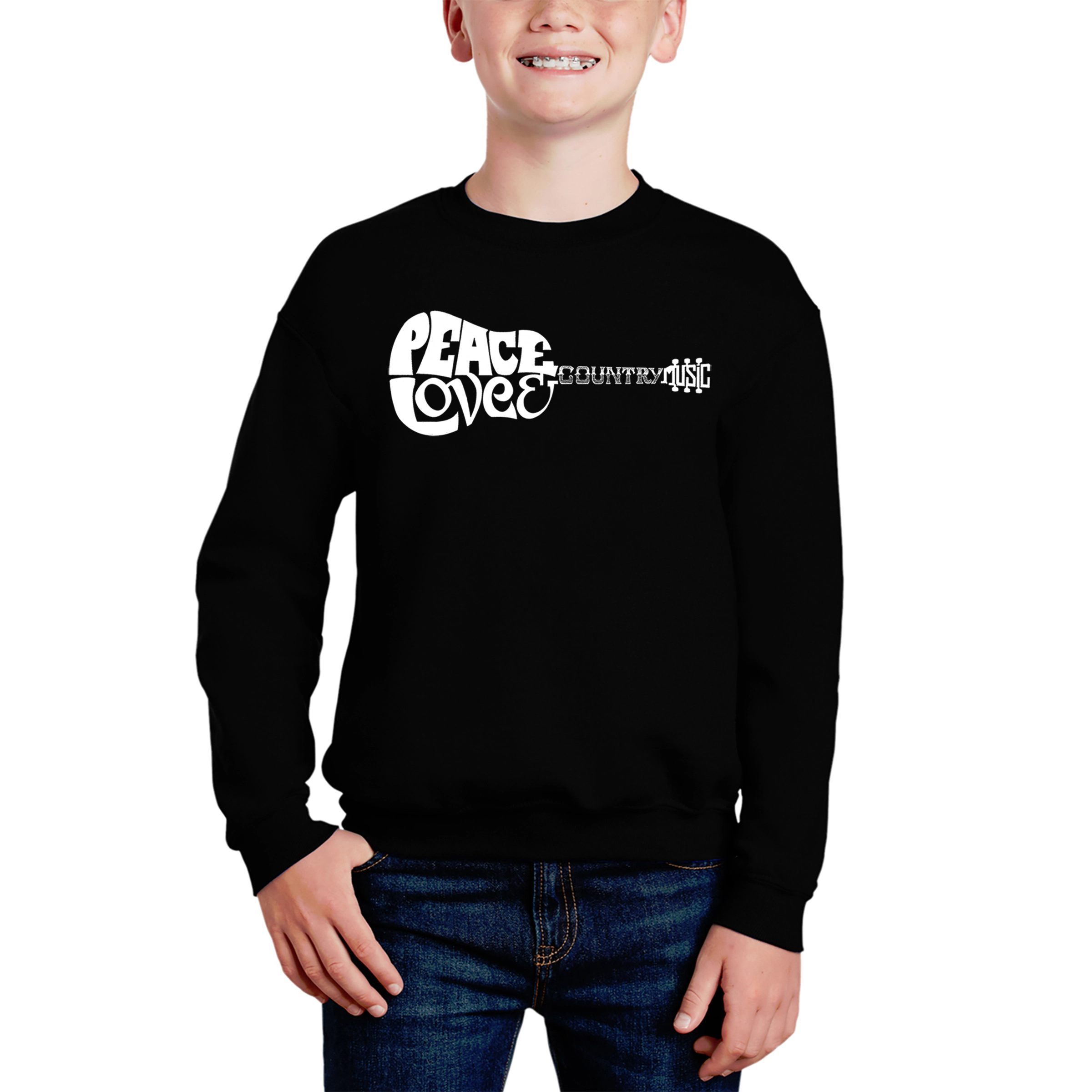 LA Pop Art Boy's Word Sweatshirt