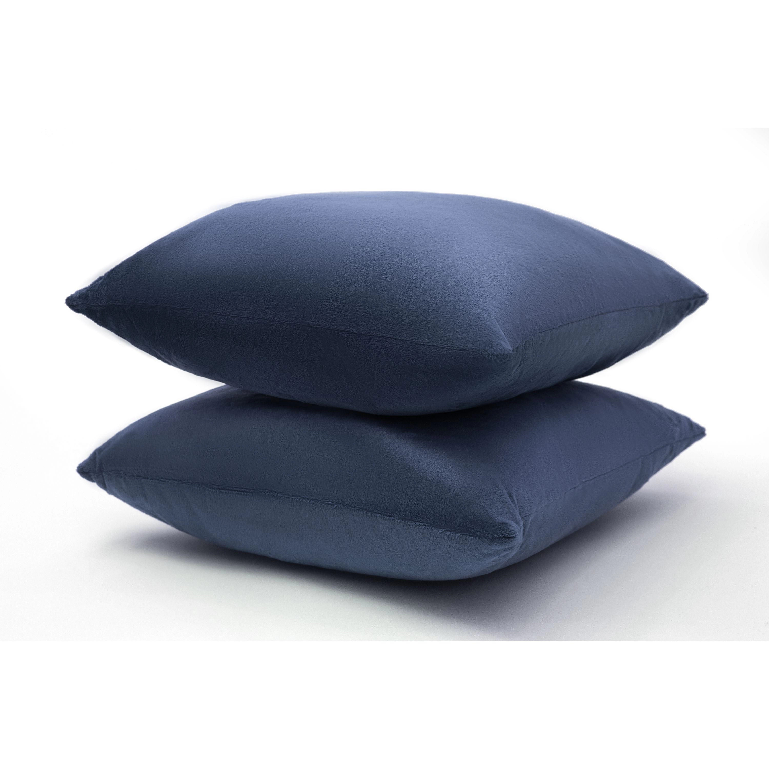 Cheer Collection Velour Accent Throw Pillow, 22 x in, Set of 2
