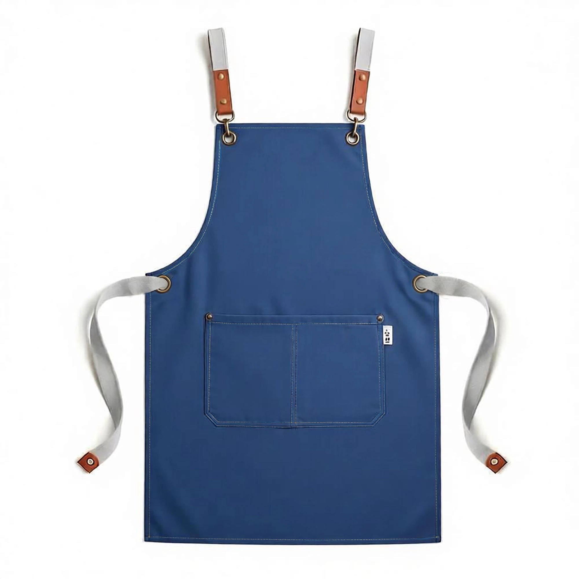 Alilang Women Canvas Utility Apron with Straps Cross Back Design for Kitchen Cafe and Artisan Work