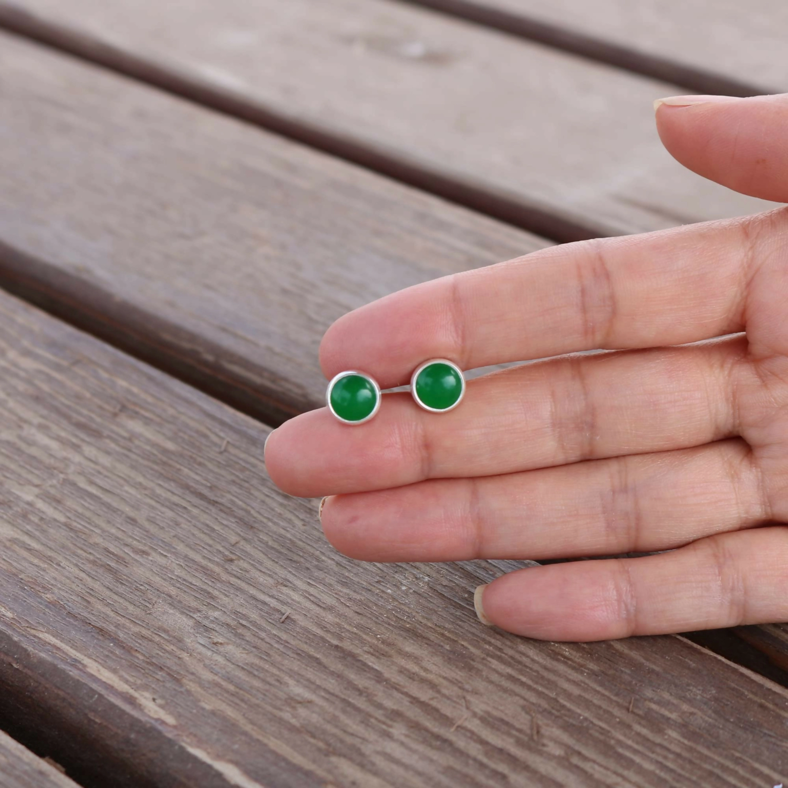 Wear Sierra Unisex Sterling Silver Handmade Stud Earrings