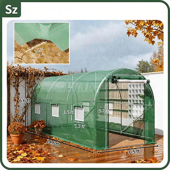 WOW PIONEER Walk-In Steel Frame Greenhouse