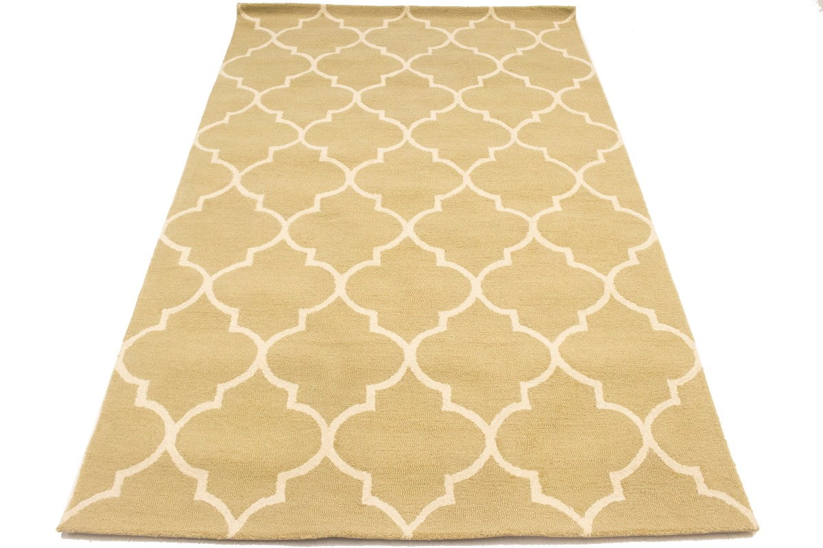 Magic Rugs 5'0 X 8'0 Hand-Tufted contemporary Trellis Wool Rug