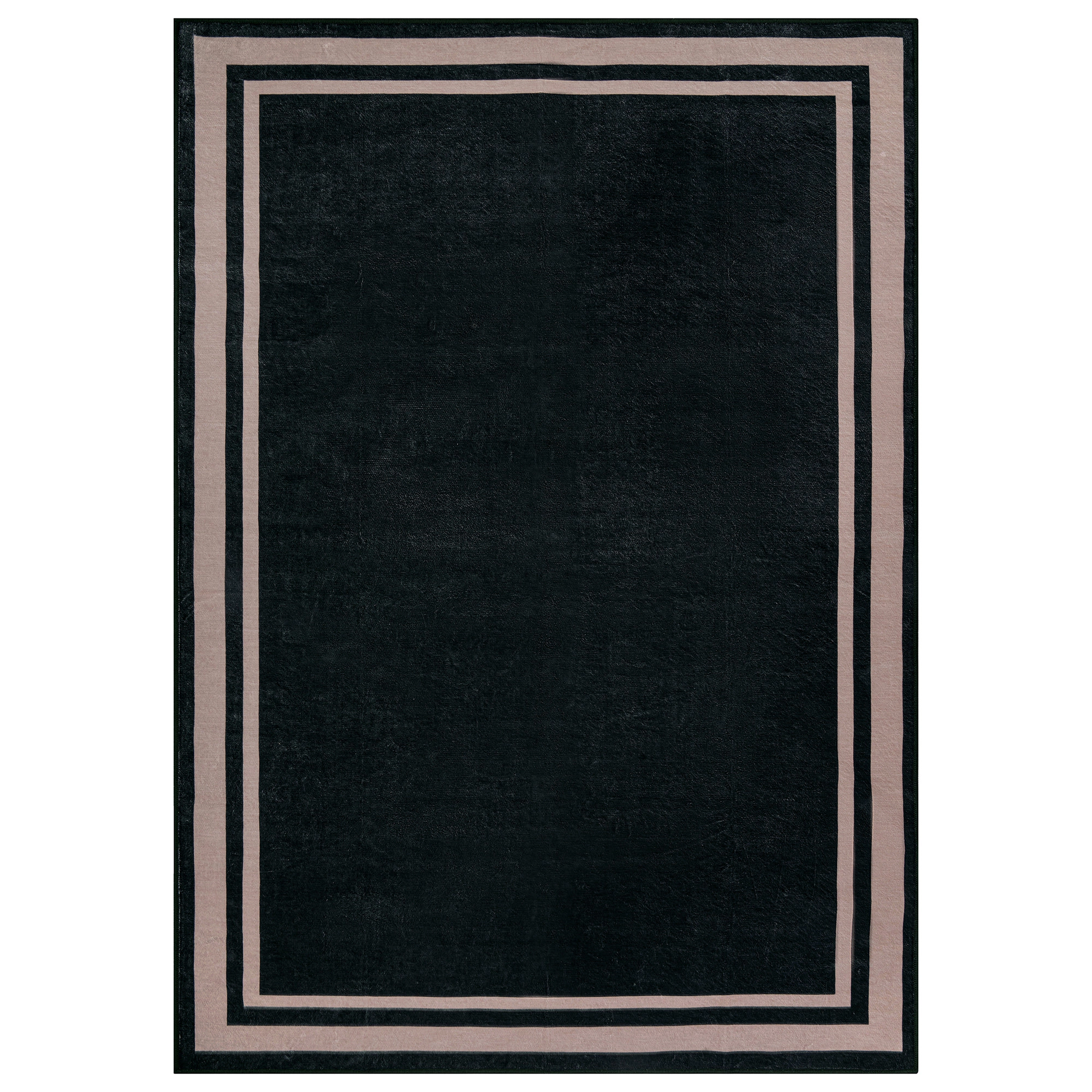 World Rug Gallery Framed Border Machine Washable Indoor Area Rug
