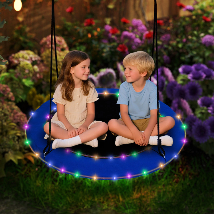 Hivvago 40 Inches Saucer Tree Swing for Kids and Adults