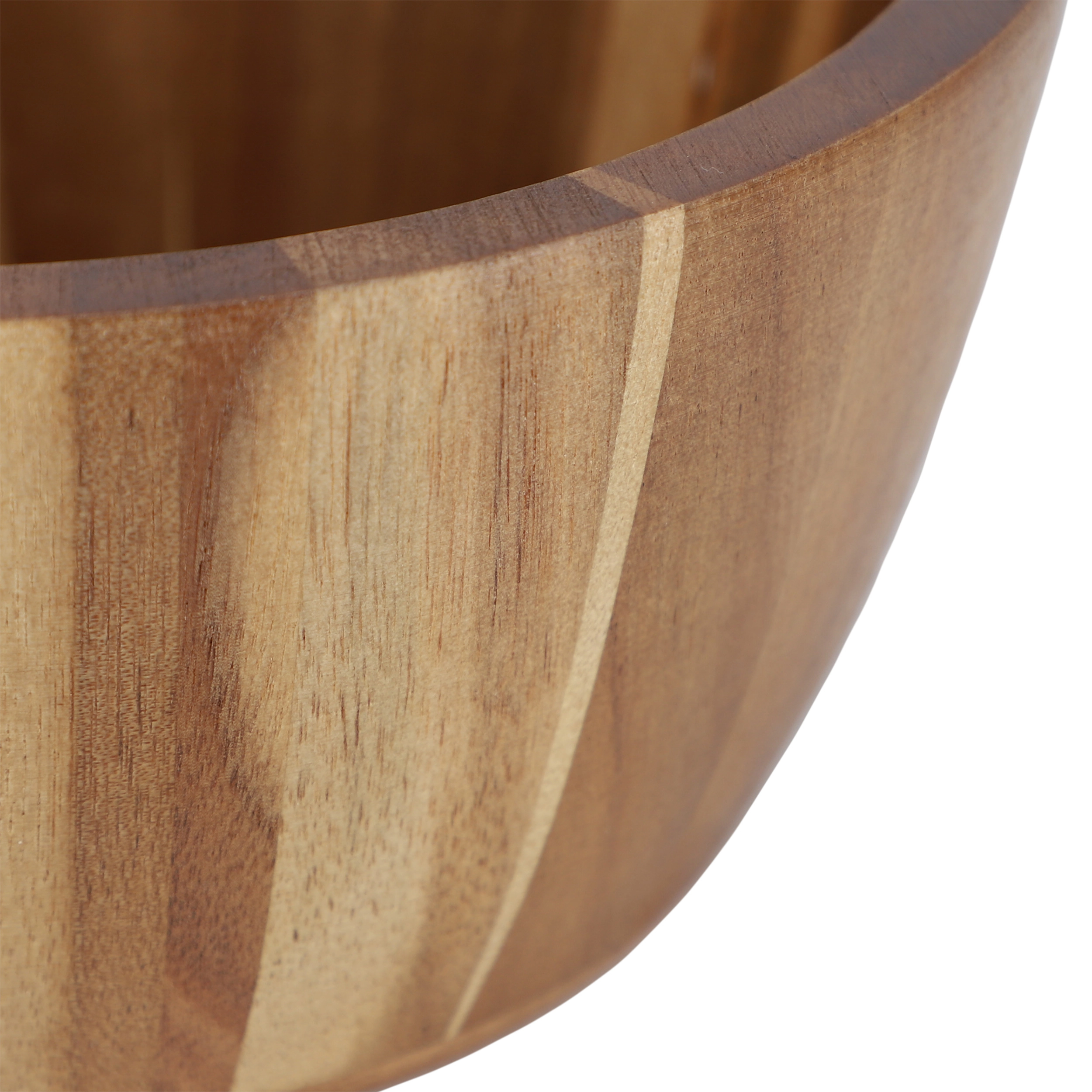 MegaChef 2 Piece 8.5 Inch Acacia Wood Salad Bowl Set