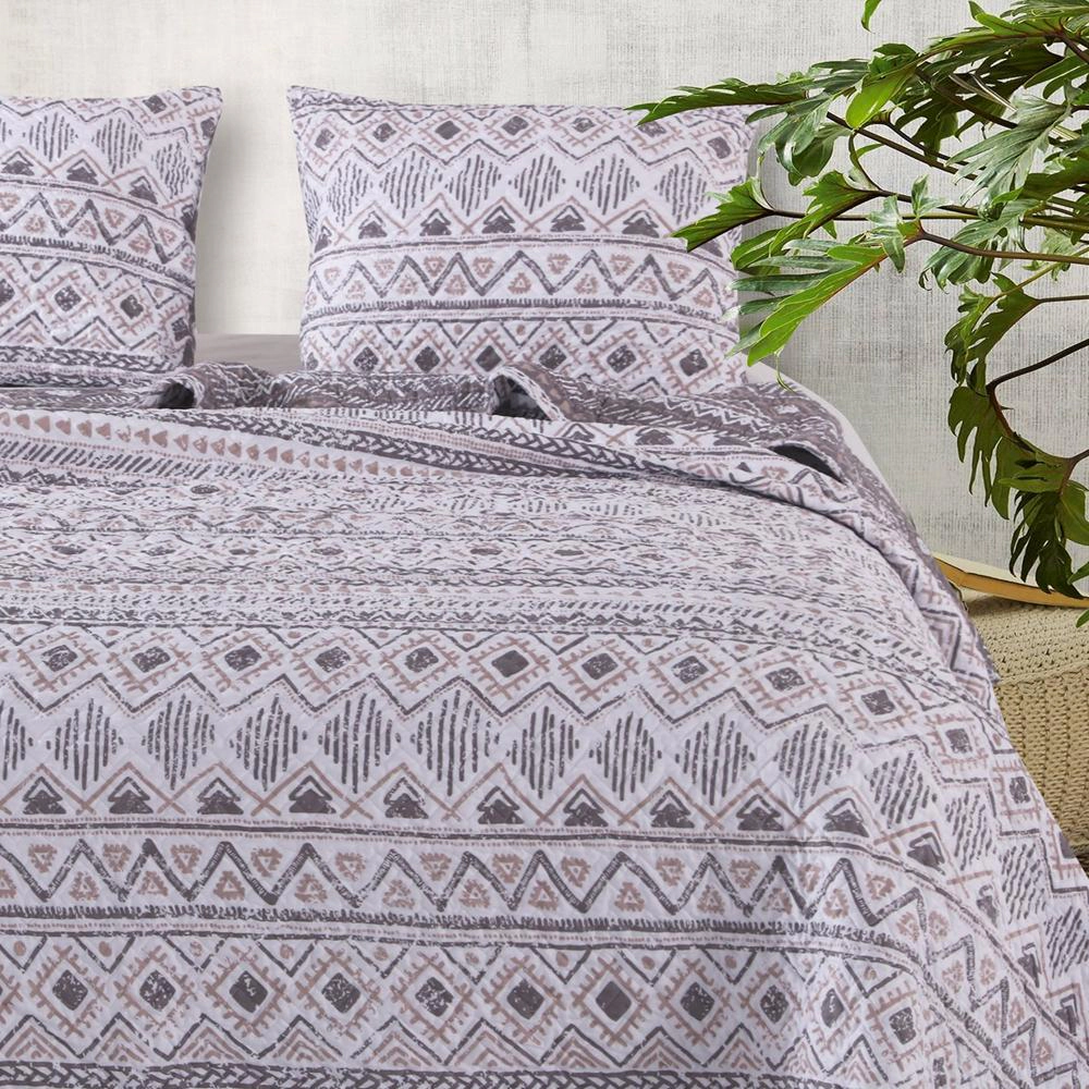 Greenland Home Fashions Barefoot Bungalow Denmark Comfort Quilt Set 3 Piece