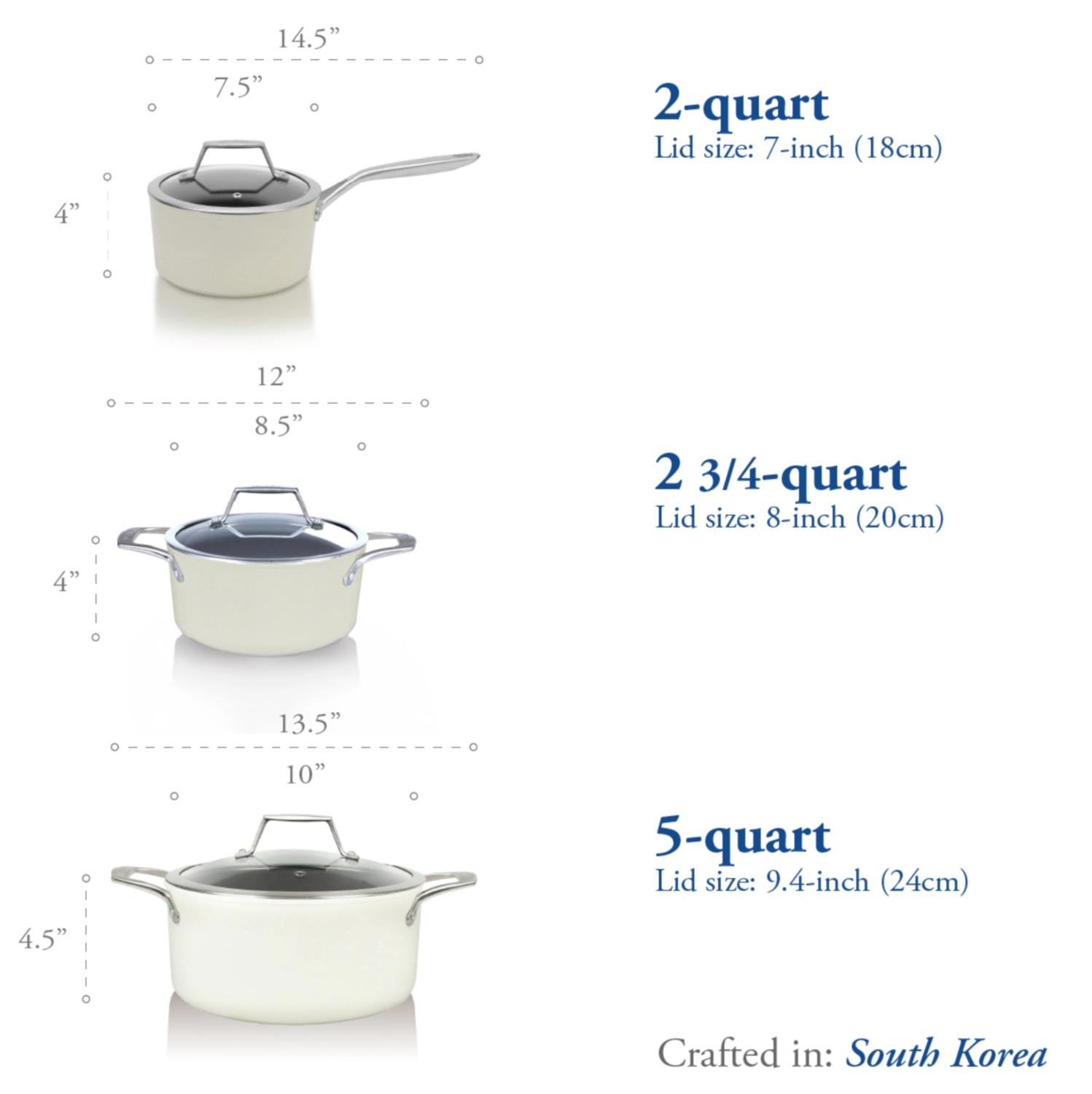 TECHEF - ValenCera - 5 Quart Soup Pot with Cover