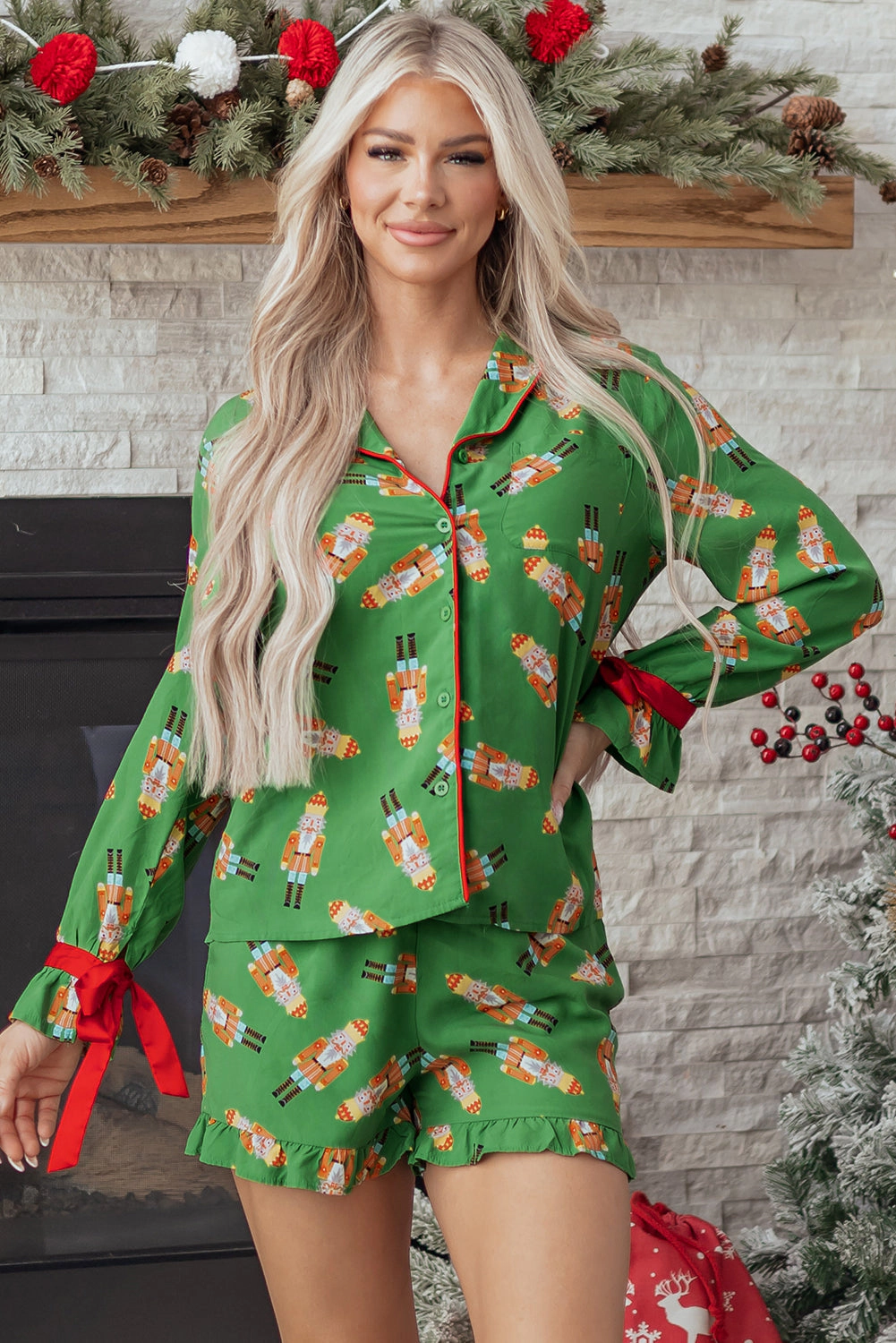 Threaded Pear Women's Vivisha Silky 2pcs Pajama Set