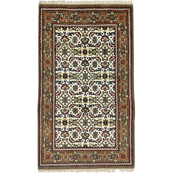 Magic Rugs 3'0 x 5'1 Hand Knotted Indo-Bidjar Floral Oriental Wool Rug