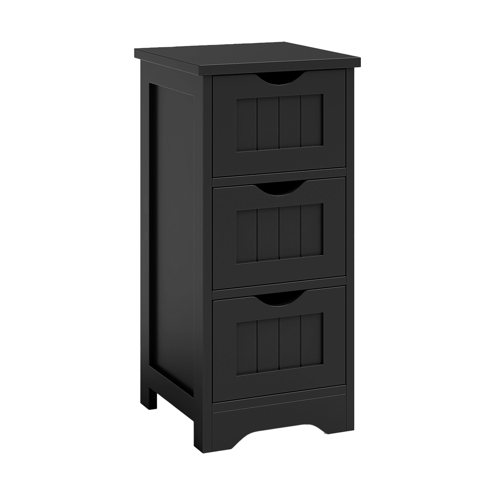 SlickBlue Vertical MDF Storage Cabinet with 3 Drawers and Compact Design