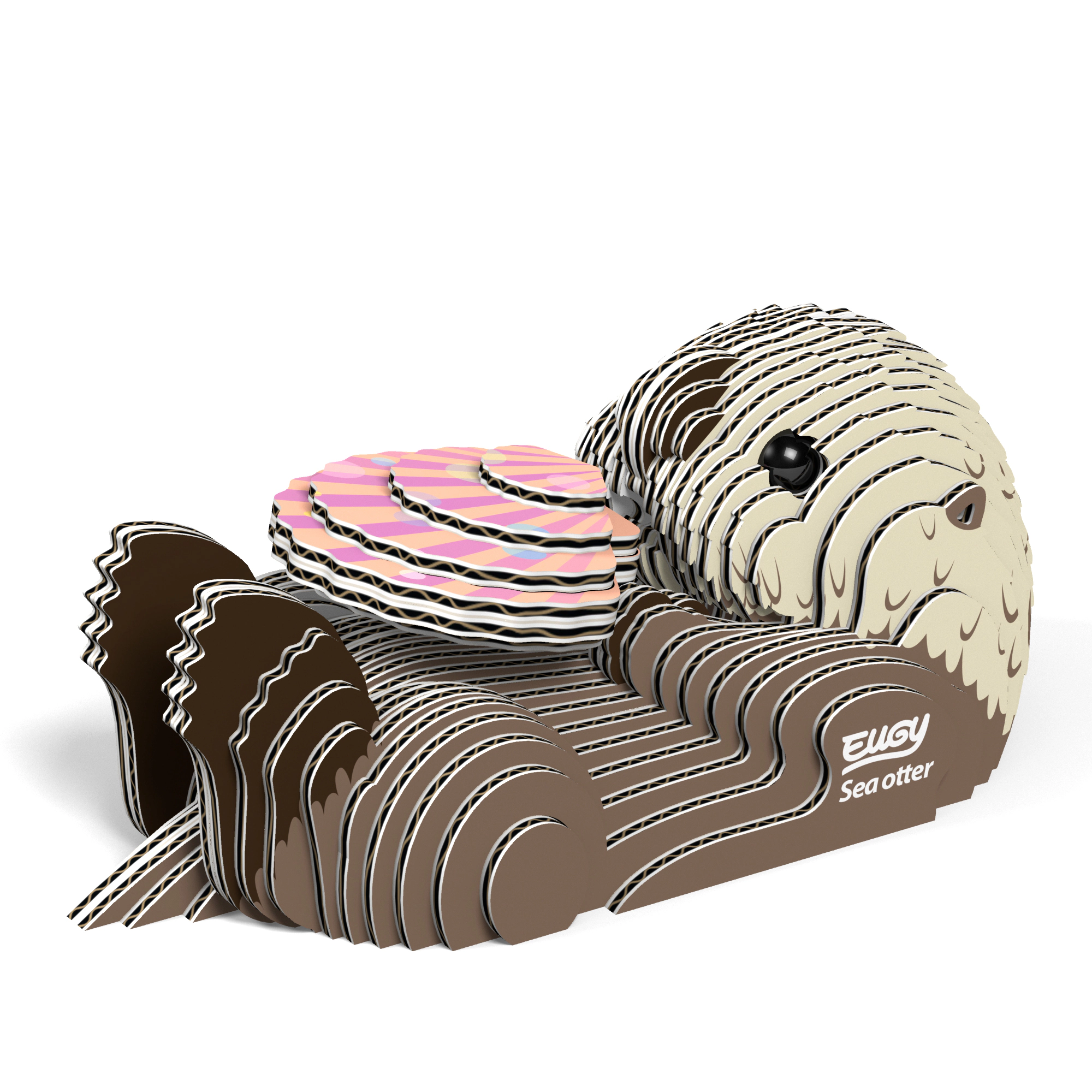 EUGY Sea Otter 3D Puzzle - contains 36 puzzle pieces