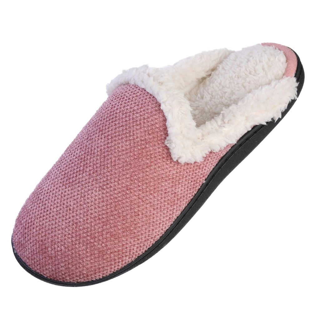 Roxoni Women’s Memory Foam Knit Sweater Clog Slippers