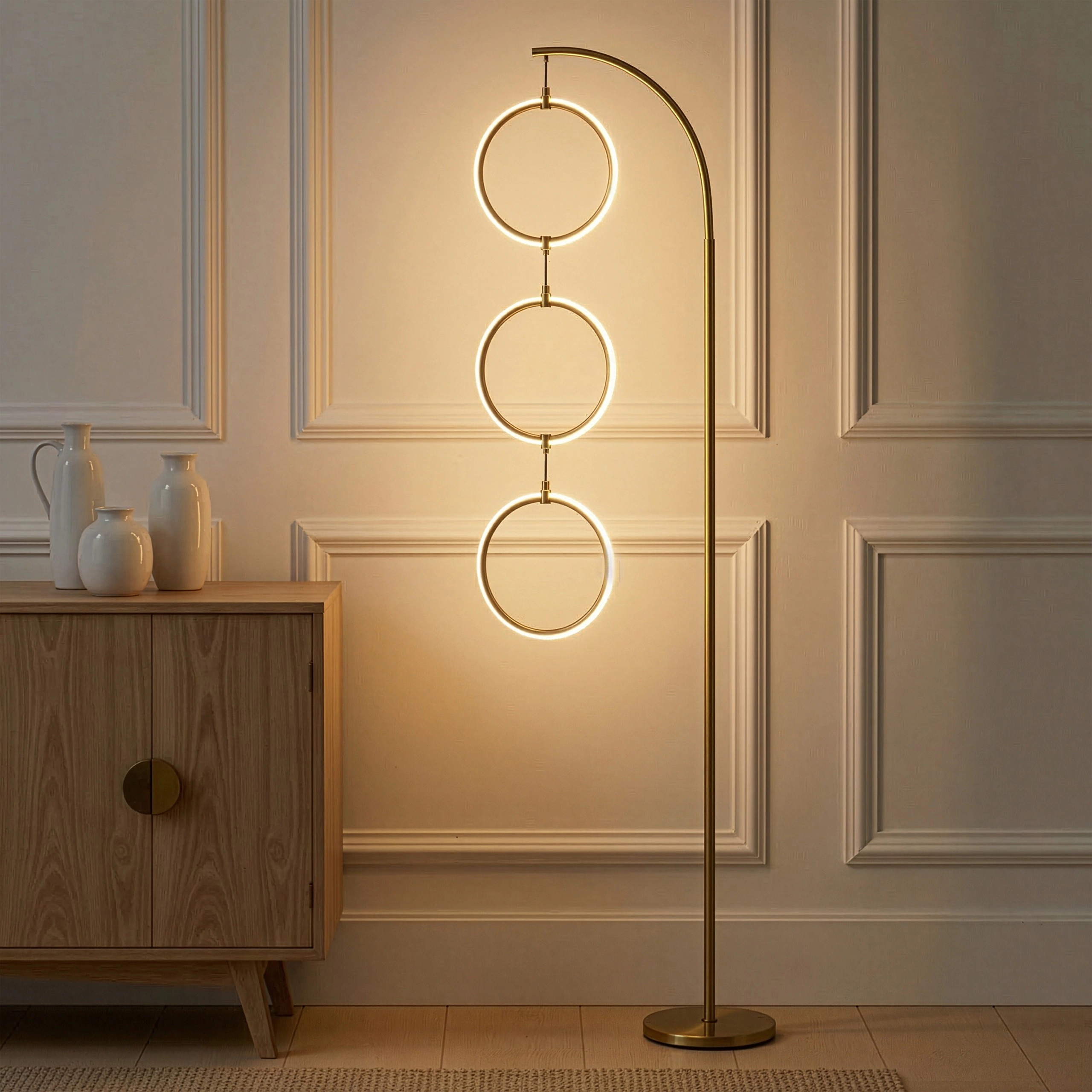 Brightech Nova Halo Ring Floor Lamp