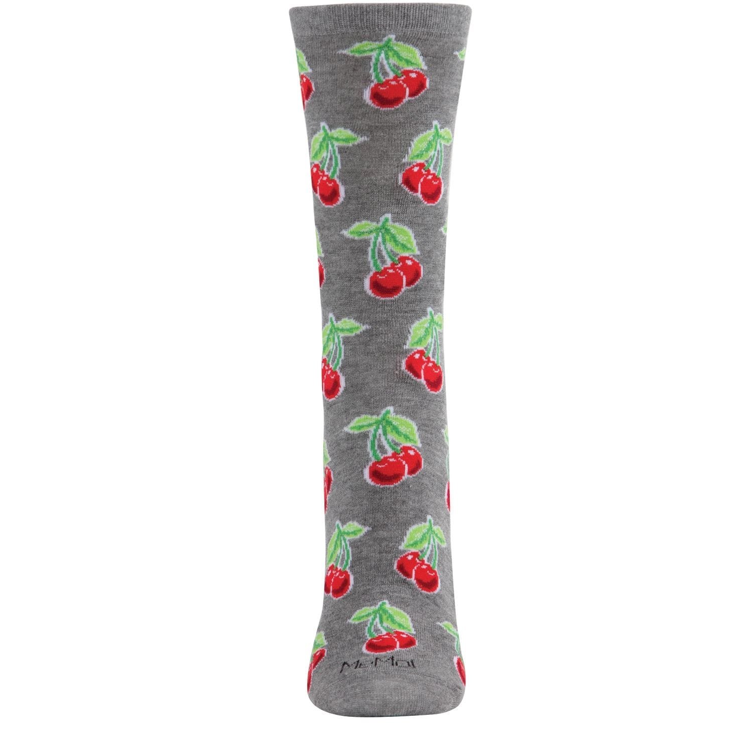 MeMoi Cherries Bamboo Blend Crew Socks