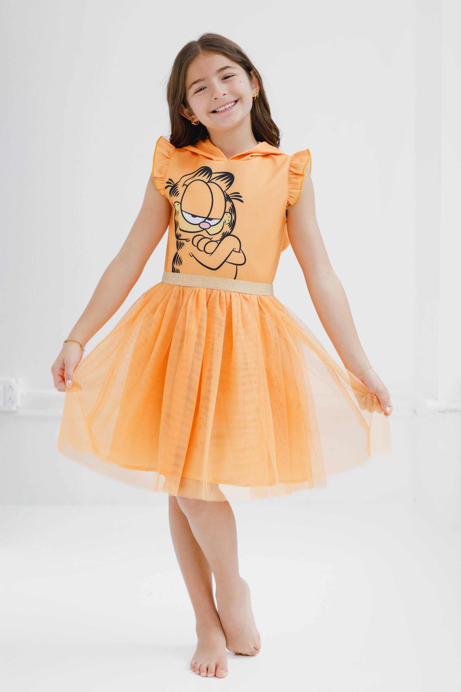 Garfield Girls' Cosplay Sleeveless Hooded Dress