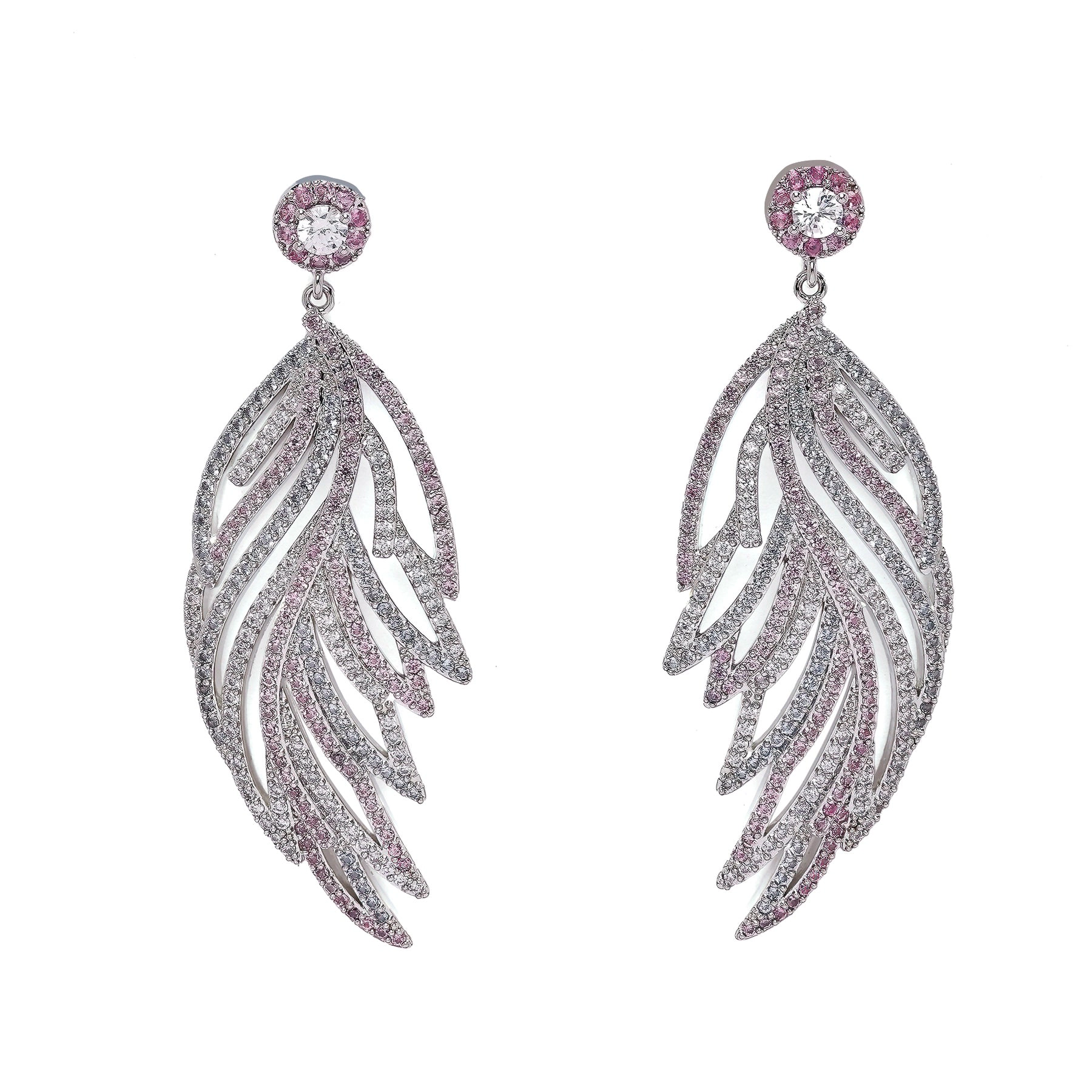AGP PARIS Womens Diva Leaf Shaped Western Drop Earrings