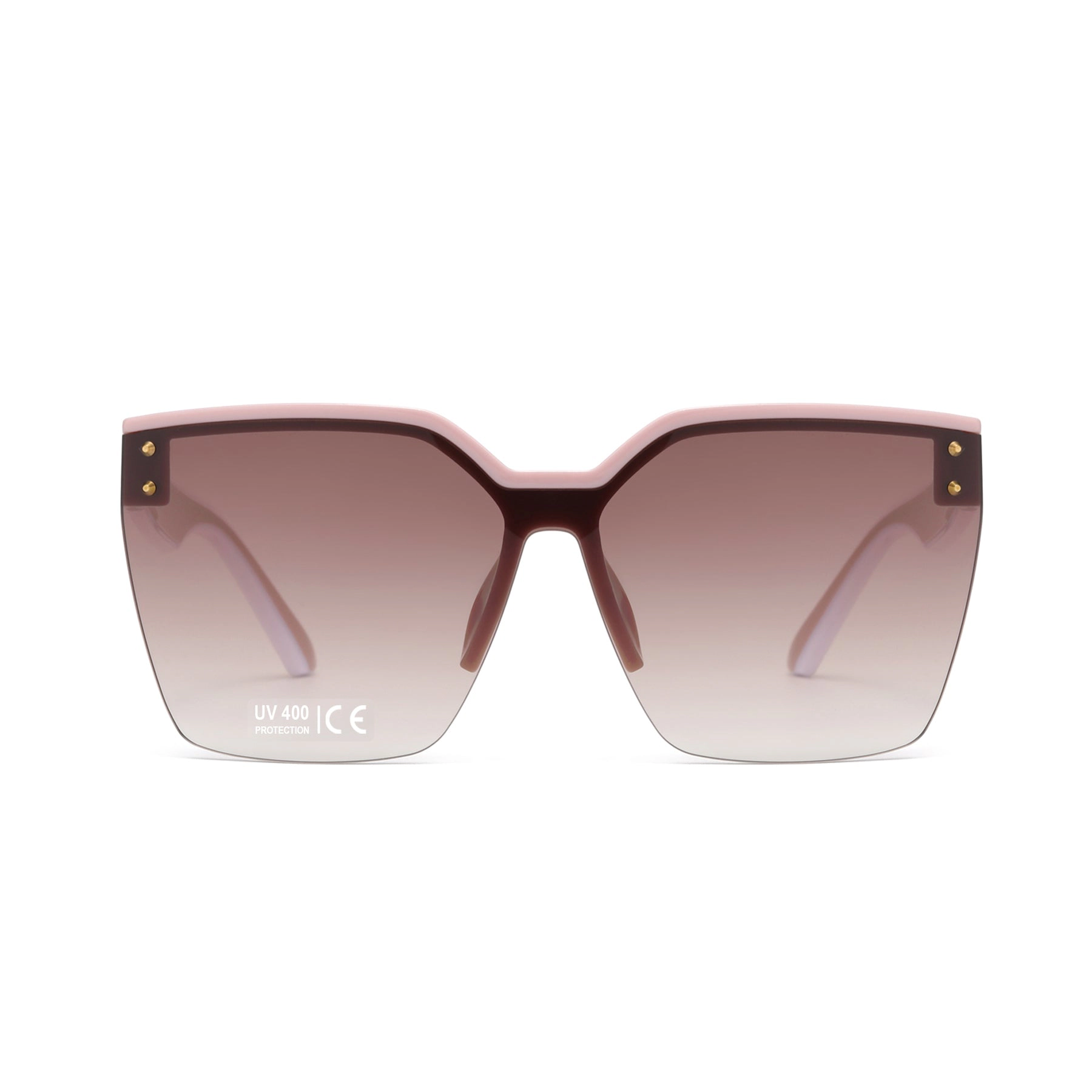 AGP PARIS Women's Classic Square Acetate Gradient Lens UV400 Sunglasses