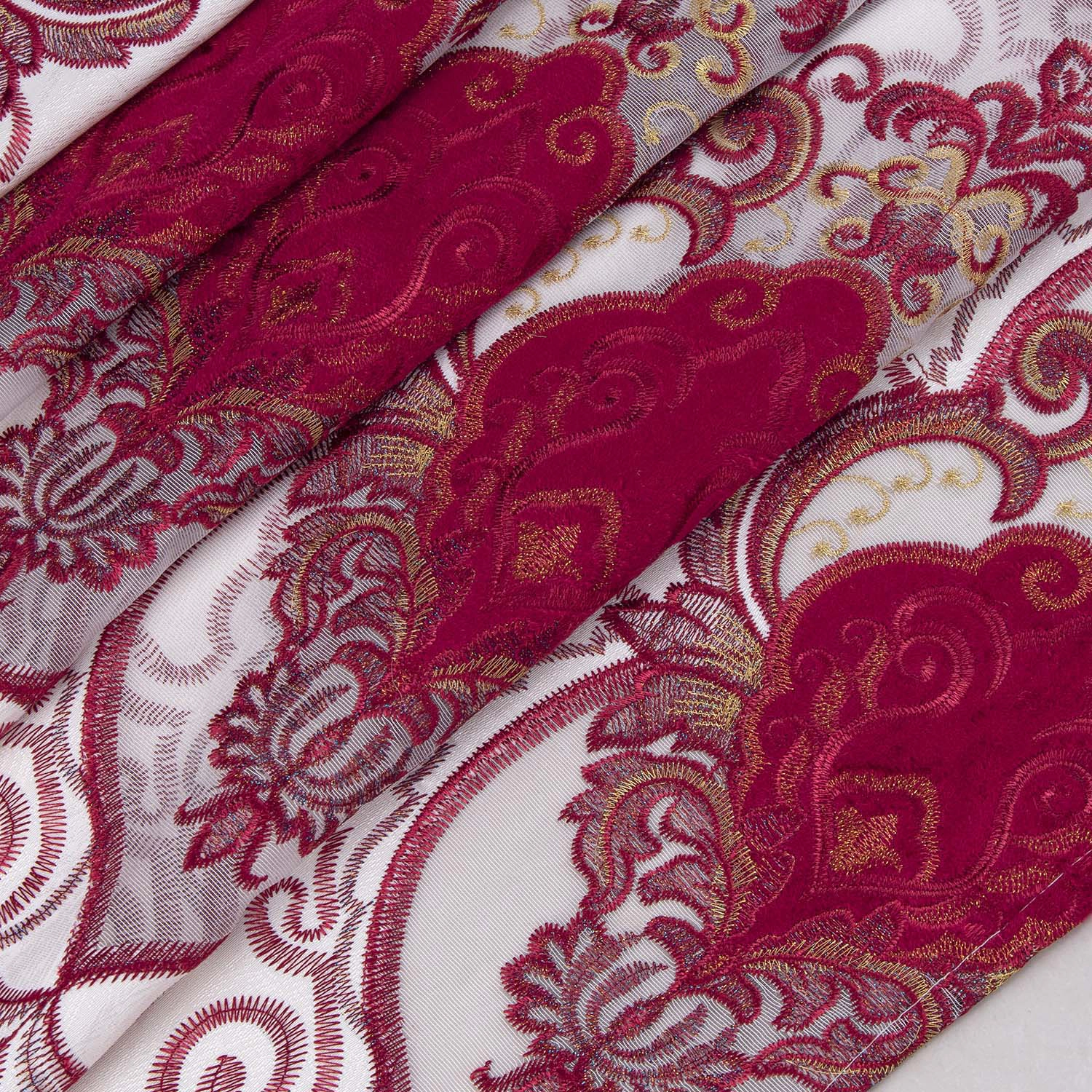RT Designer Collection Betsy Macrame Rod Pocket Curtain Panel 52" x 84