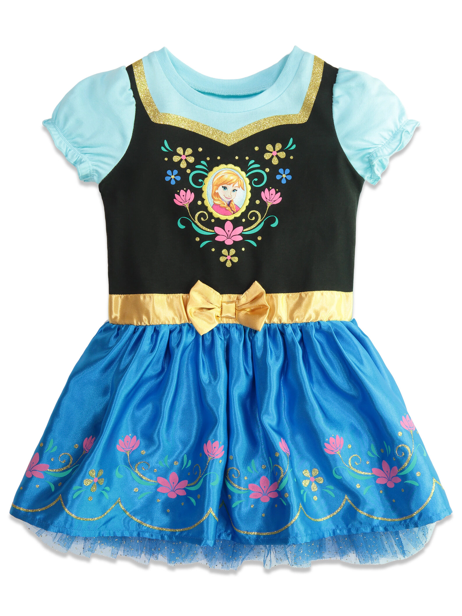 Disney Frozen Princess Anna Girls' Cosplay Hooded Dress
