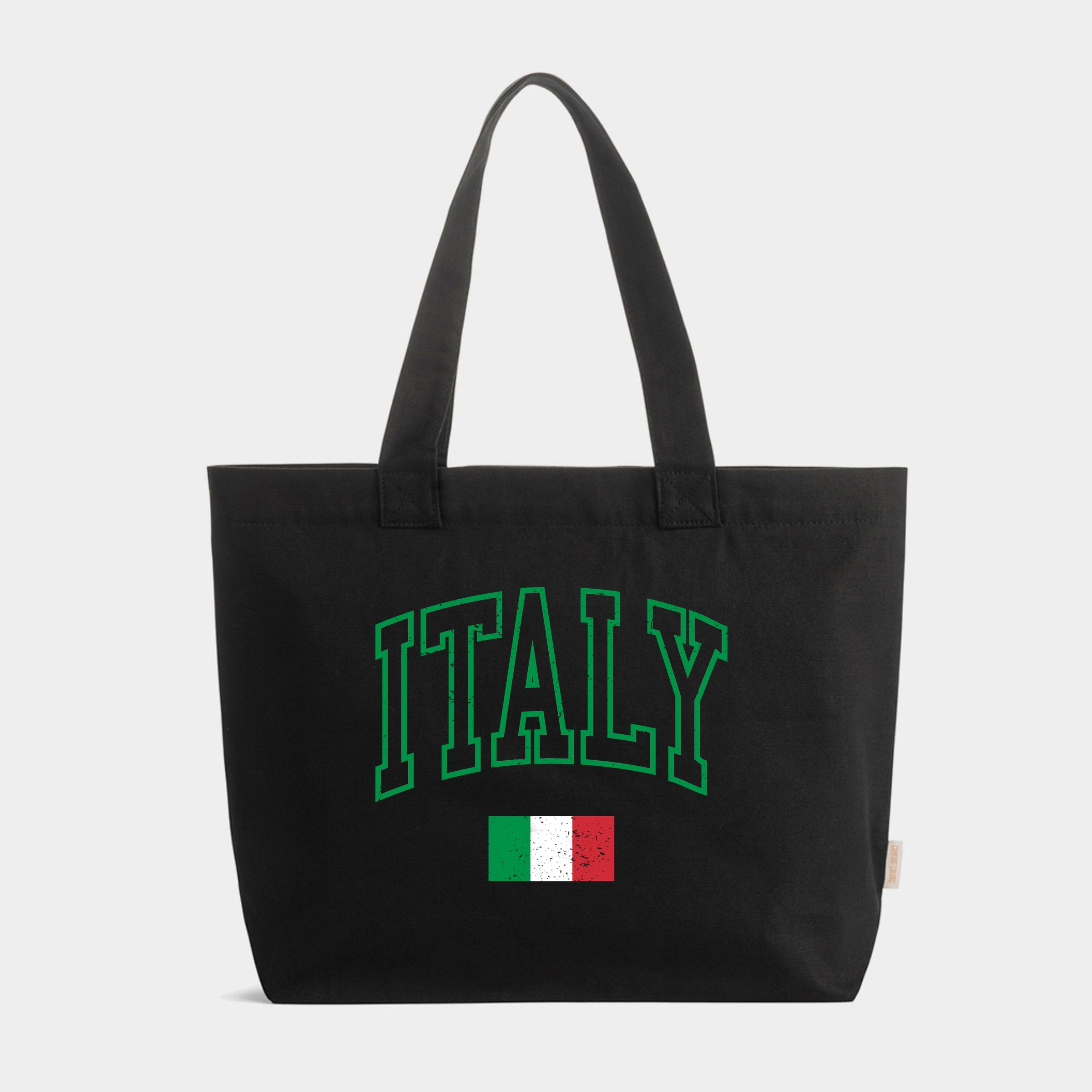 Simply Sage Market - Zippered Canvas Tote Italy Flag