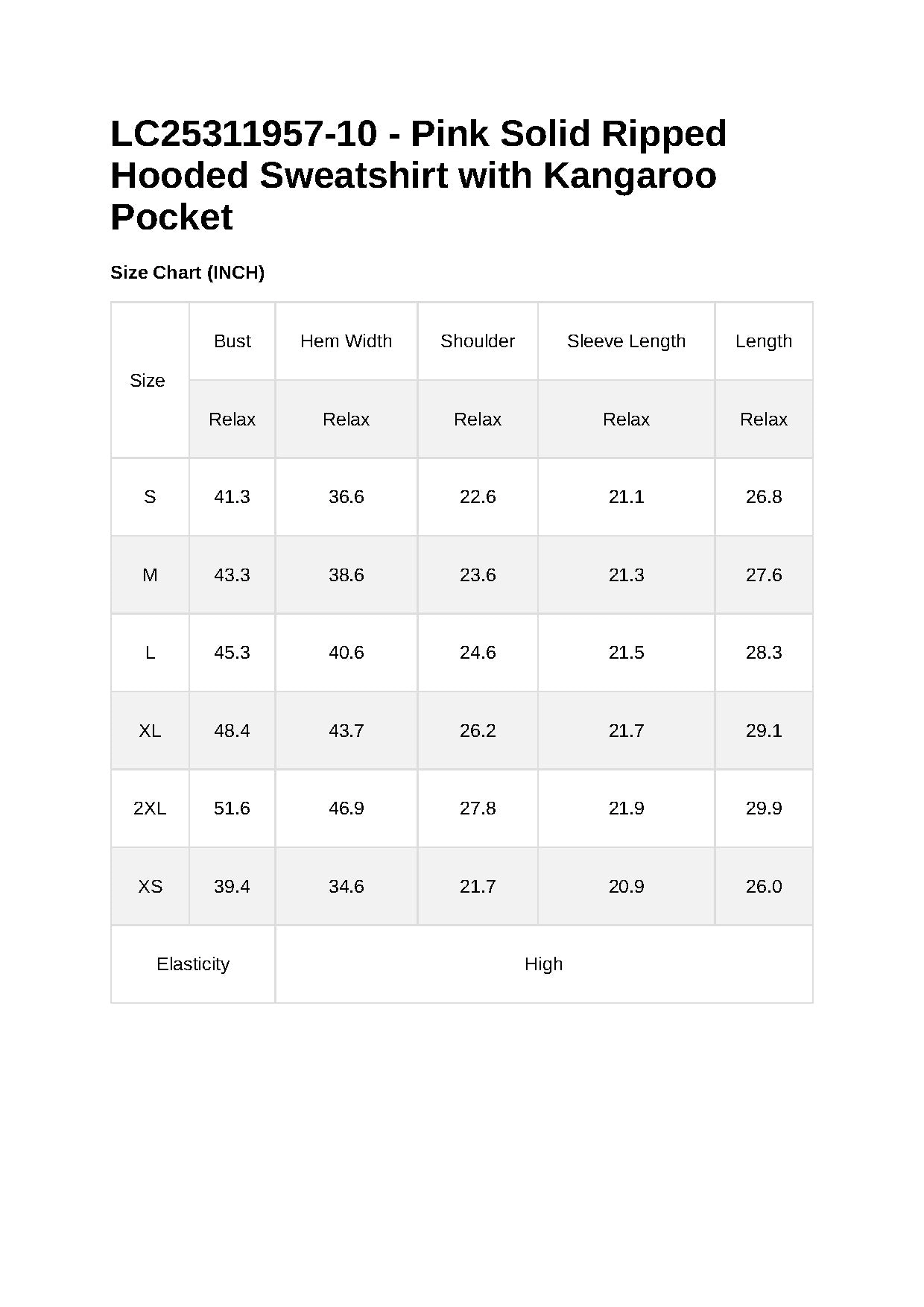 Sol Living Womens Solid Ripped Hooded Sweatshirt with Kangaroo Pocket