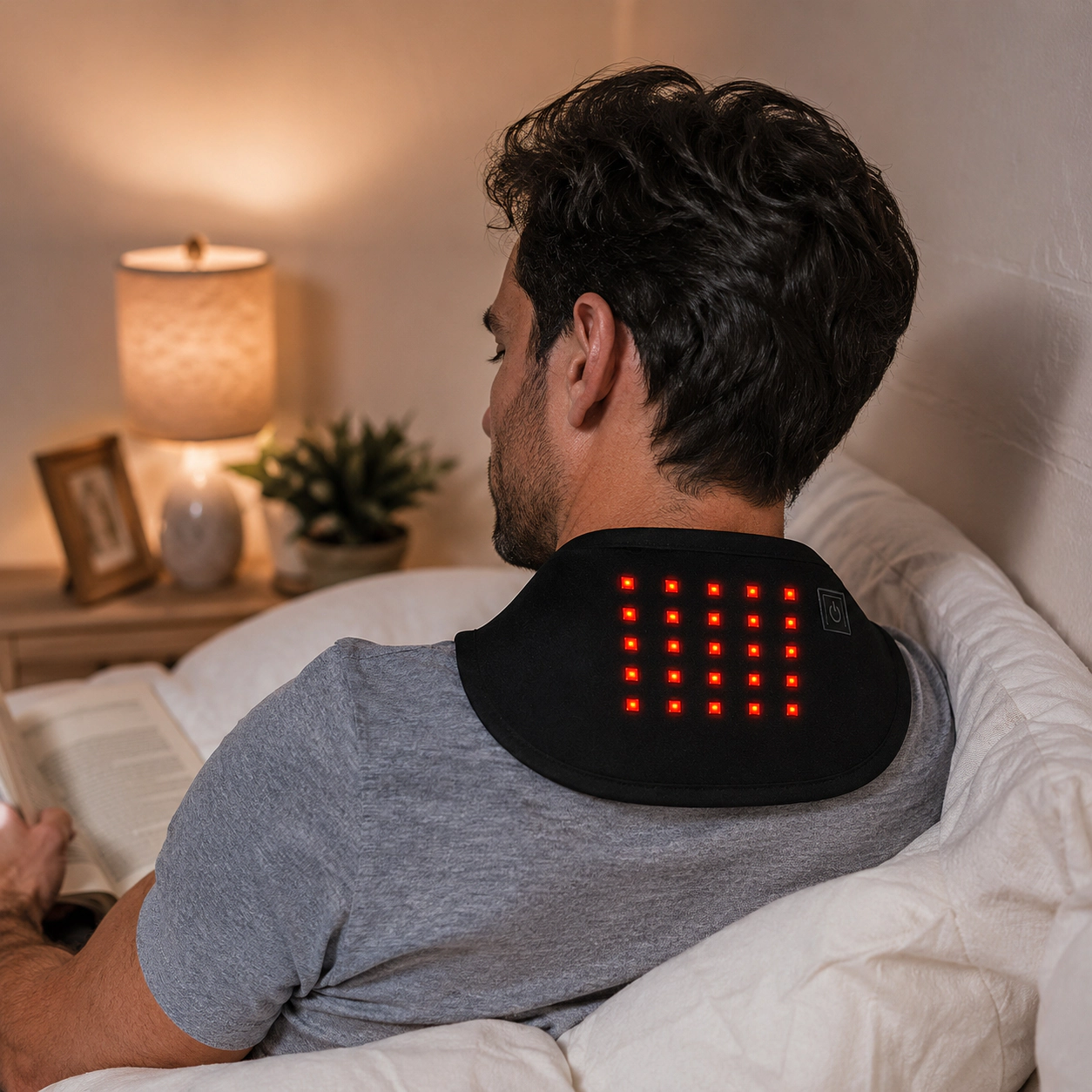 Pursonic Unisex Therapeutic Red Light Therapy Neck Pack Wrap – Targeted Relief for Neck & Shoulders