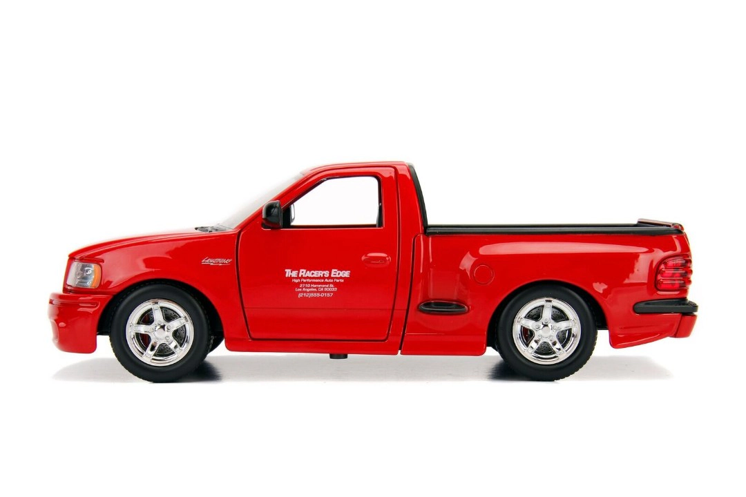 Jada Ford F-150 SVT Lightning Pickup Truck Red "The Fast and the Furious" (2001) Movie "25 Years of Fast &