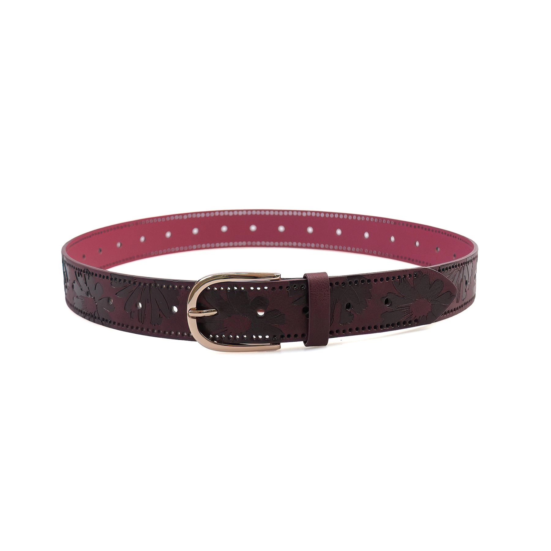 AGP PARIS Burgundy Women's Belt