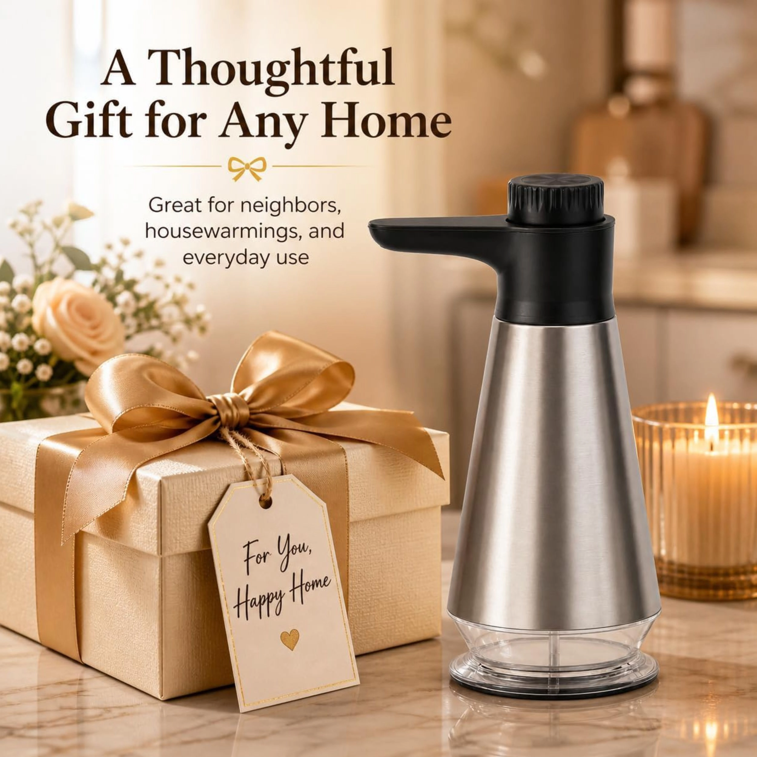 Stock Preferred Stainless Steel Adjustable Kitchen Dish Soap Dispenser