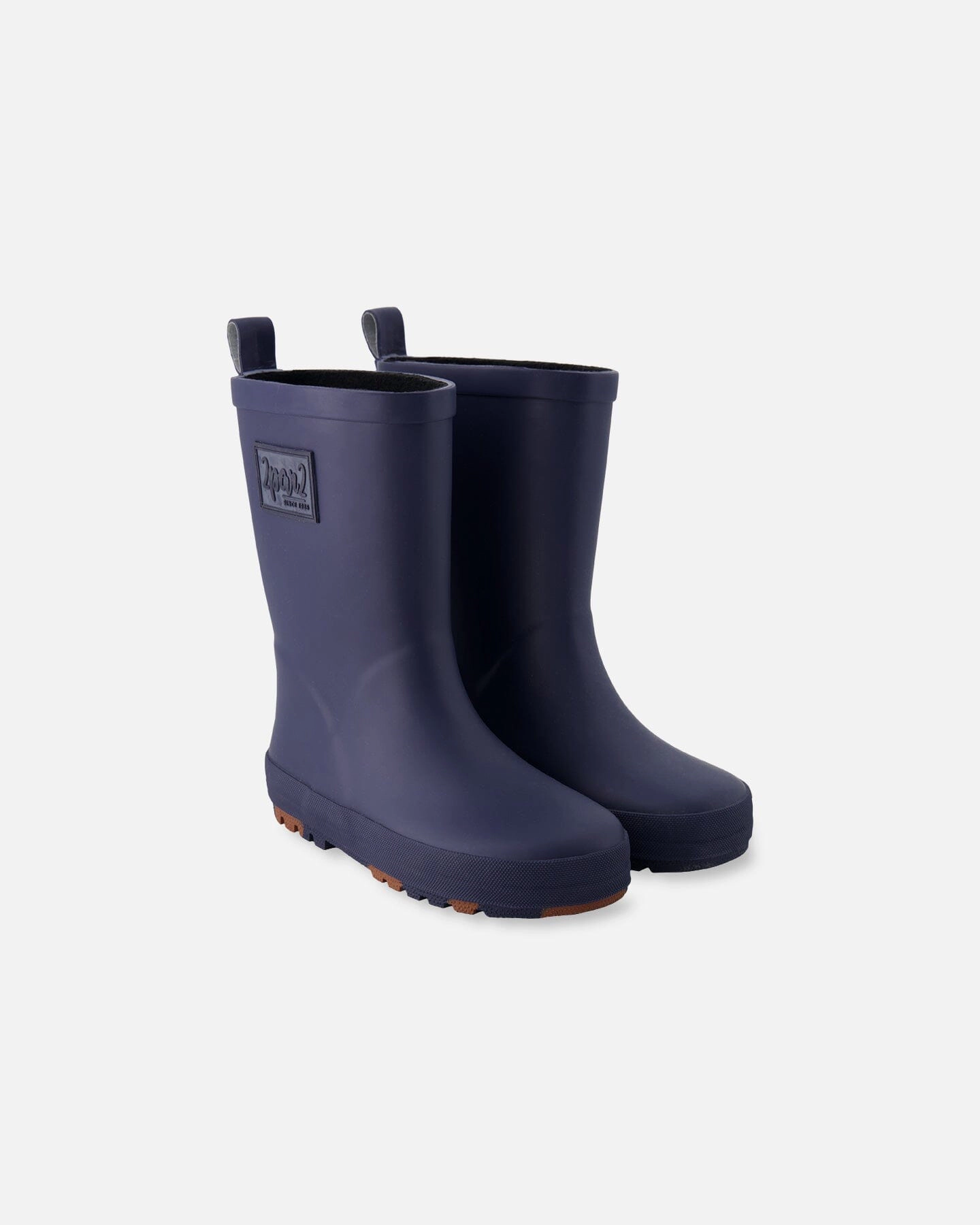 Deux par Deux Boys Natural Rubber Rain Boots