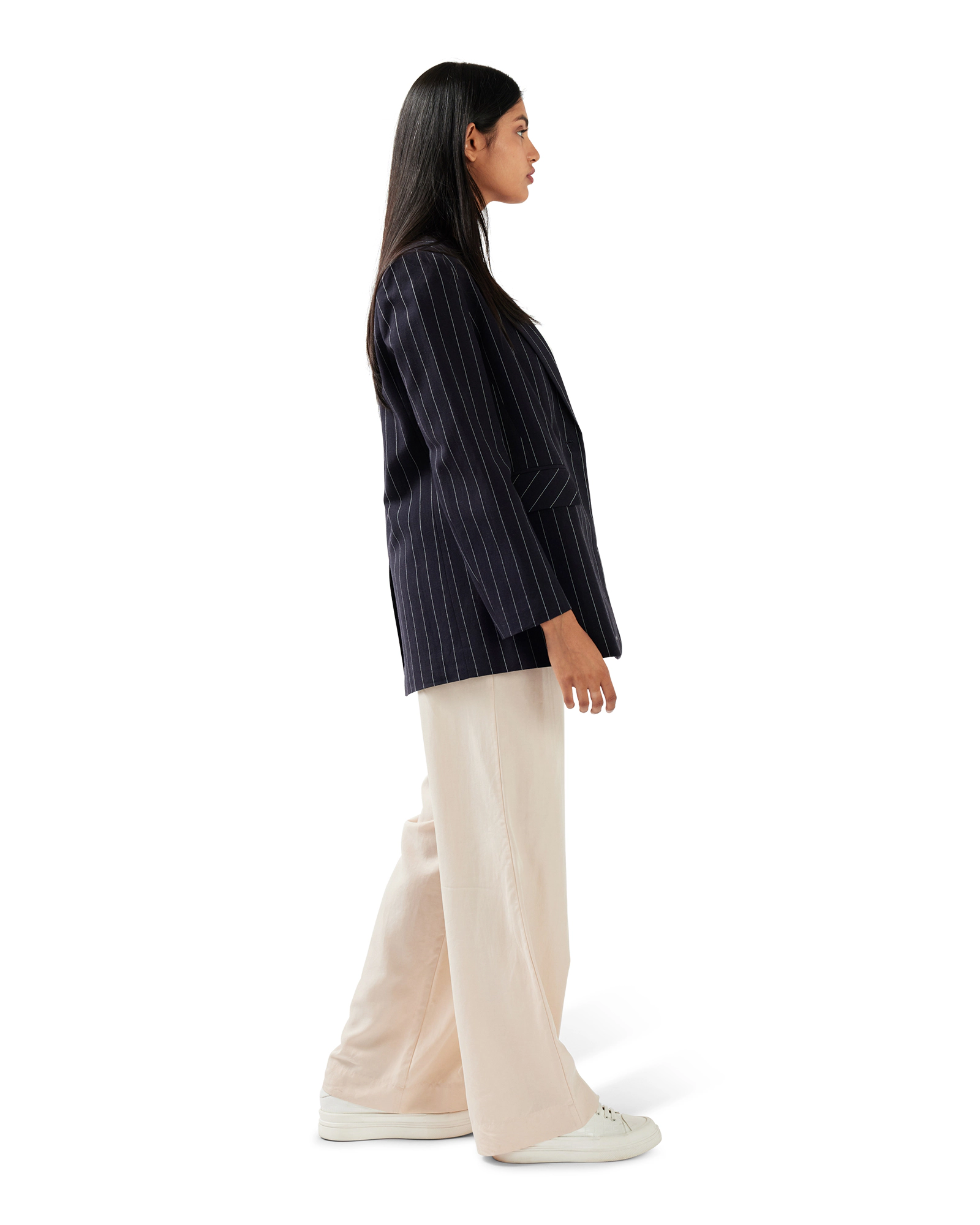 Belle & Bloom Womens Love & Mercy Striped Blazer