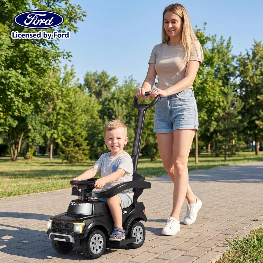 Hivvago 3-In-1 Licensed Ford Push Car for Toddlers
