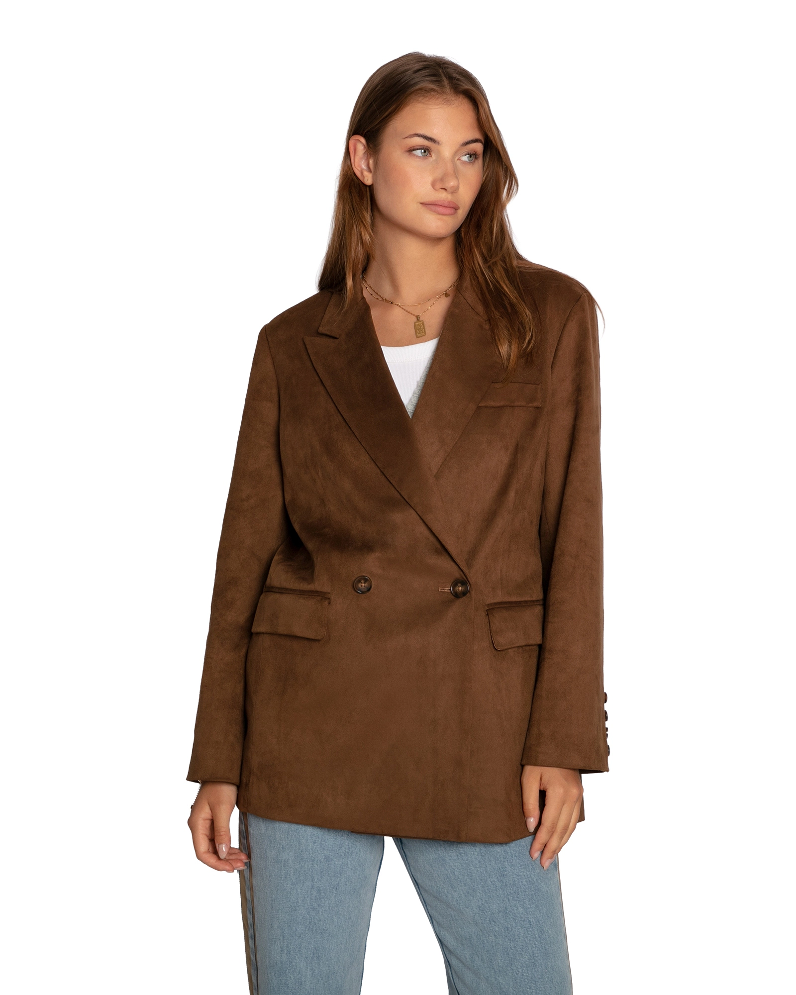 Belle & Bloom Charmer Faux Suede Blazer
