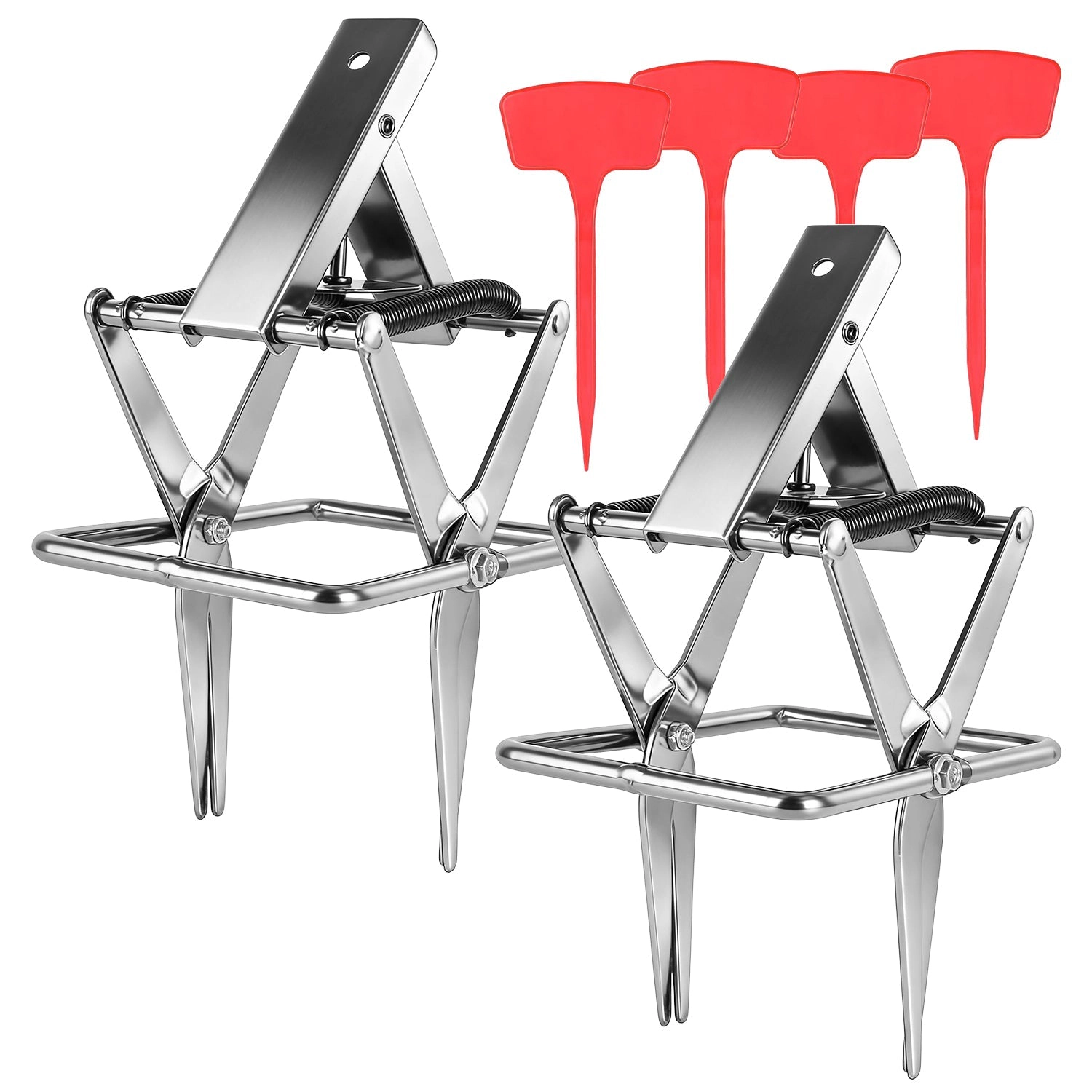 GBruno 2-Pack Metal Mole Scissor Traps