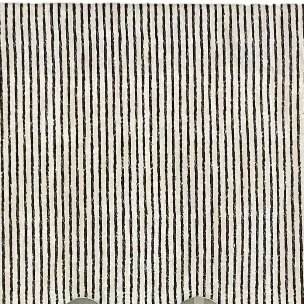 RLF Home Duval Regal Valance Black. 3" Rod  Pocket 50"W x 17"L