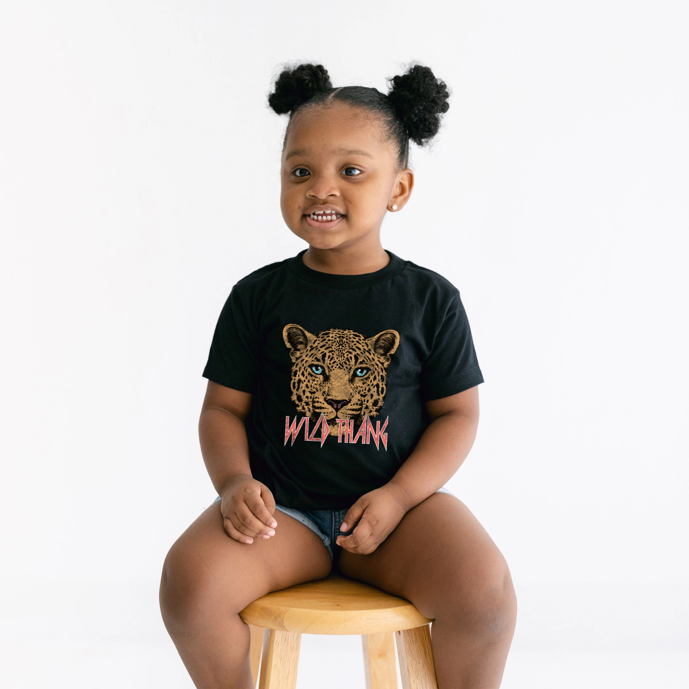 The Juniper Shop - Toddler Short Sleeve Graphic T-Shirt Wild Thang Cheetah