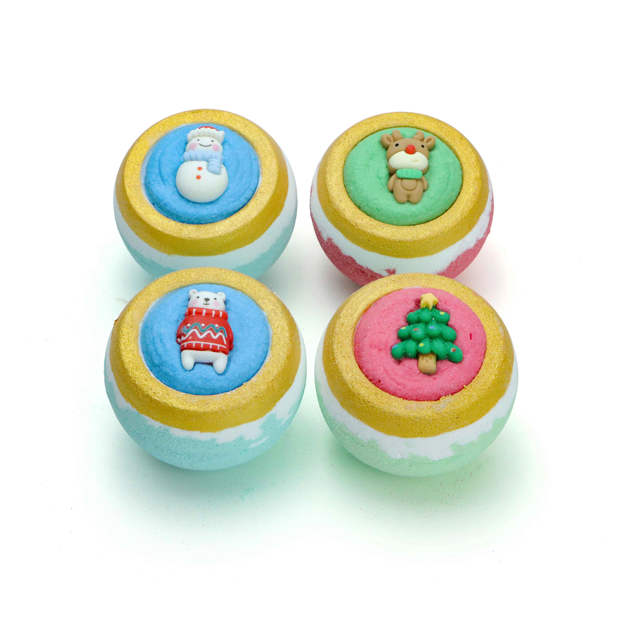 Pursonic Unisex Holiday Aromatherapy Bath & Body Care Gift Set with Natural Essential Oils Bath Bombs