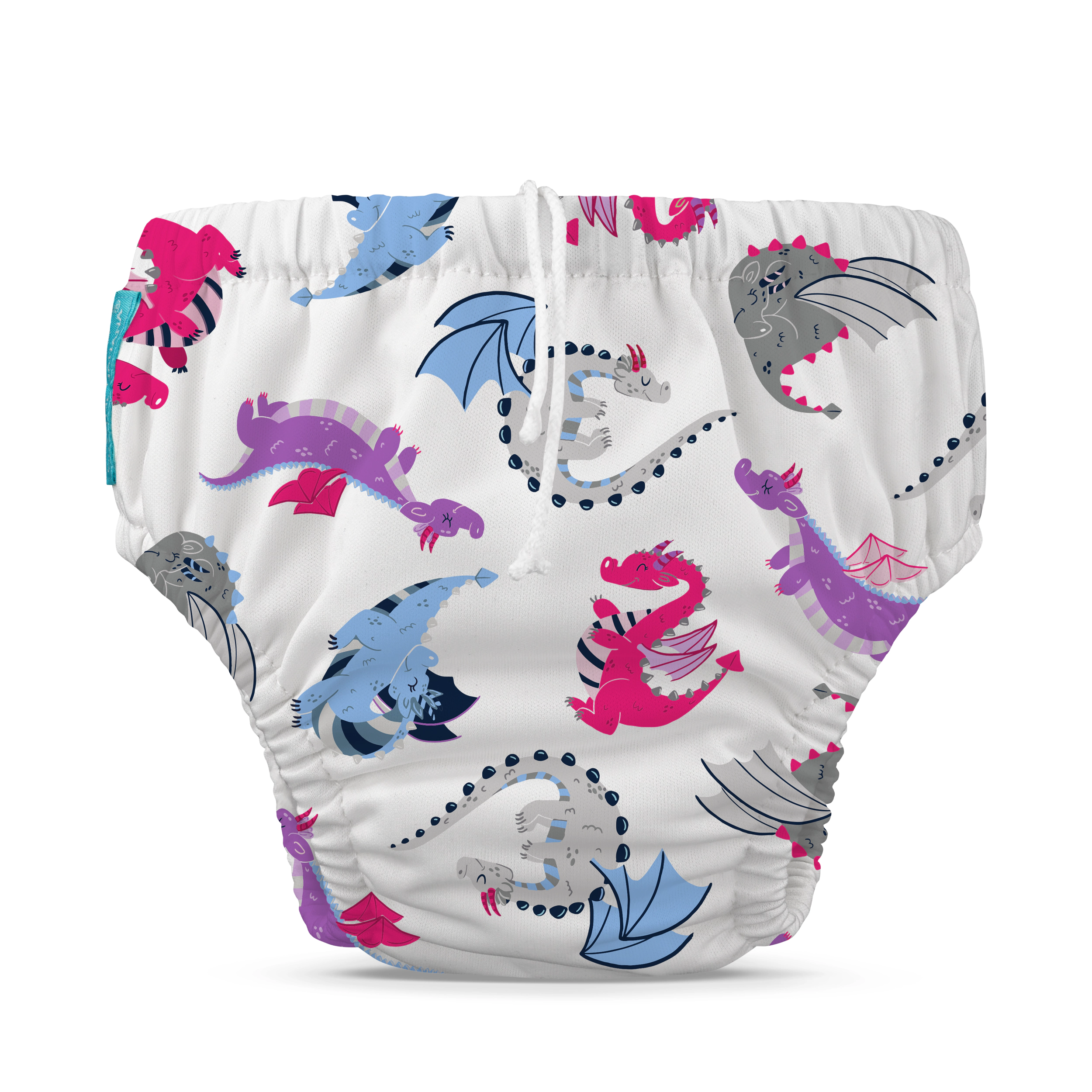 Charlie Banana Reusable Swim Diaper Small Drawstring - Lady Dragon