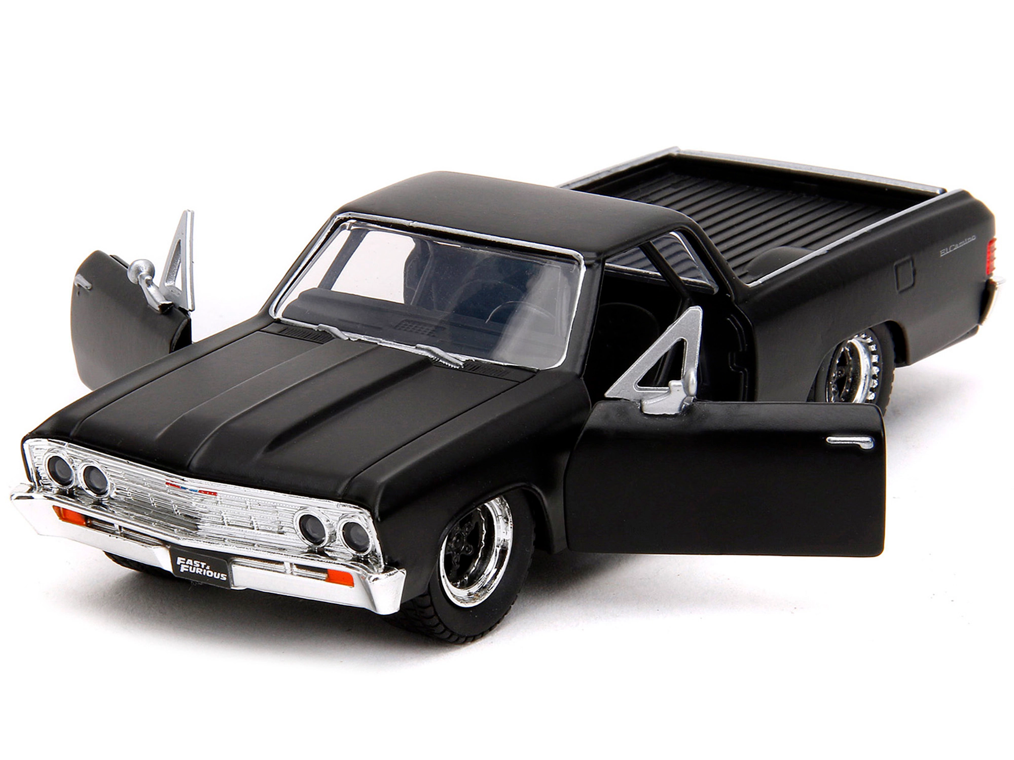 Jada 1967 Chevrolet El Camino Matt Black "Fast & Furious" Series 1/32 Diecast Model Car by Jada