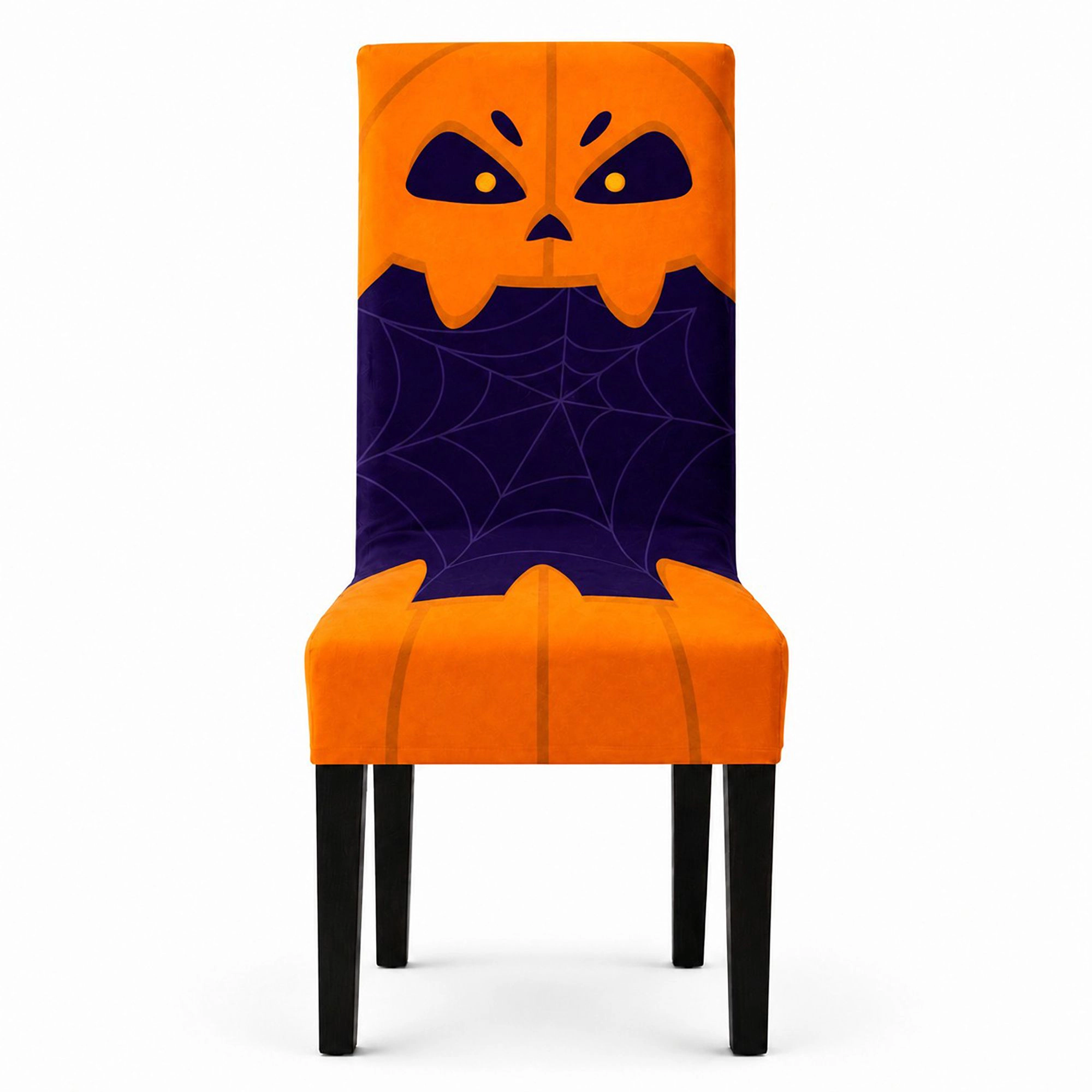 Alilang Halloween Stretch Pumpkin Mummy Print Dining Chair Cover