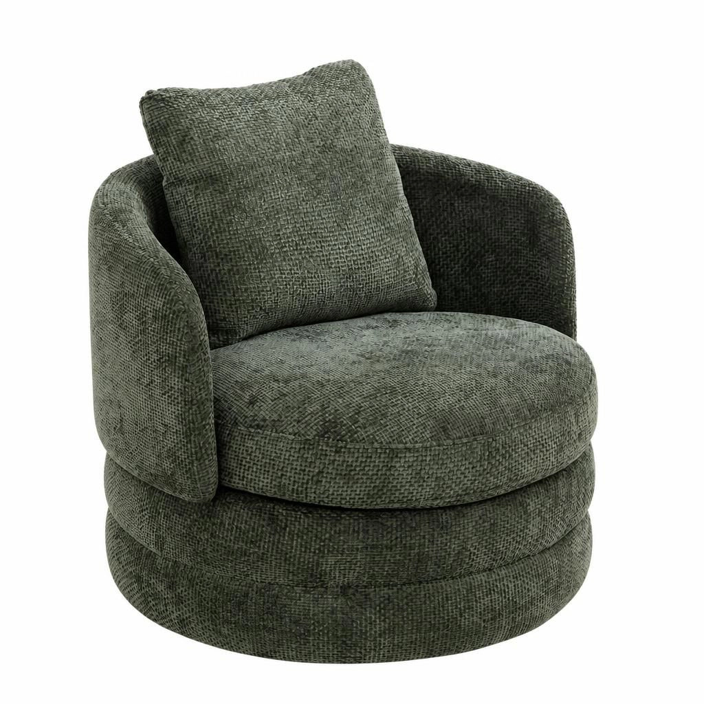 GOODSILO Low Profile Upholstered Armless Accent Chair