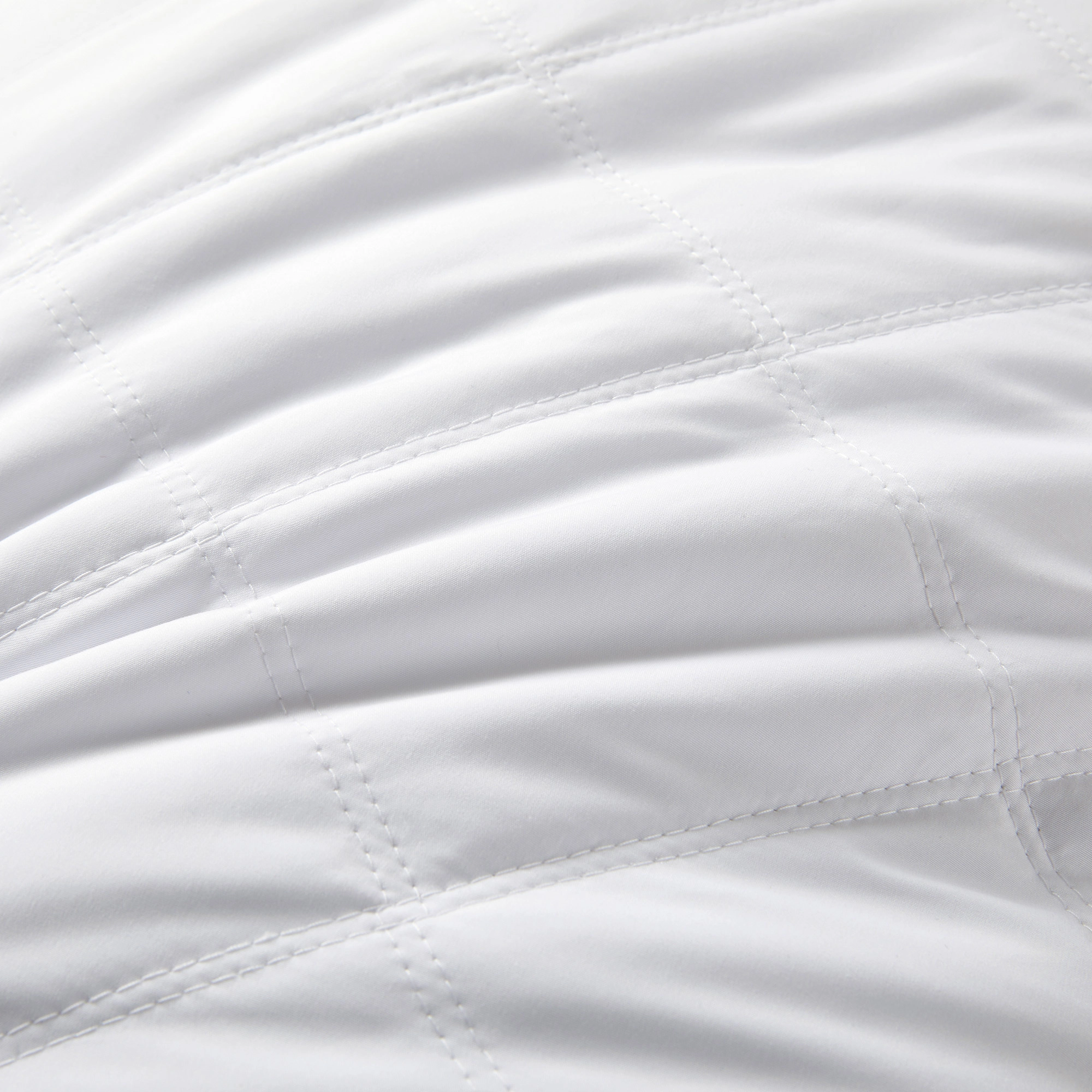 Unikome Quilted Goose Feather Pillow Medium Firm Bed Pillows with Soft Shell Set of 2