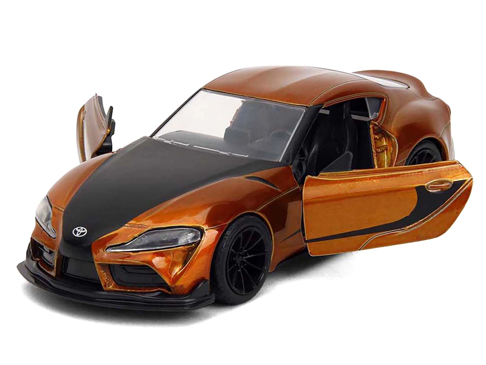 Jada 2020 Toyota Supra Orange Metallic with Black Stripes "F9" (2021) Movie "Fast & Furious" Series 1/32