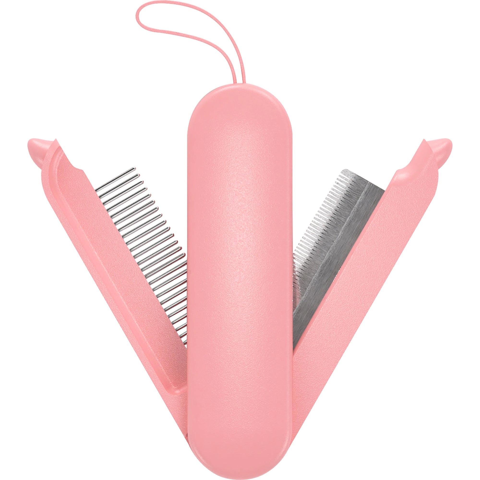 Pet Life ® 'JOYNE' Multi-Functional 2-in-1 Swivel Travel Grooming Comb and Deshedder