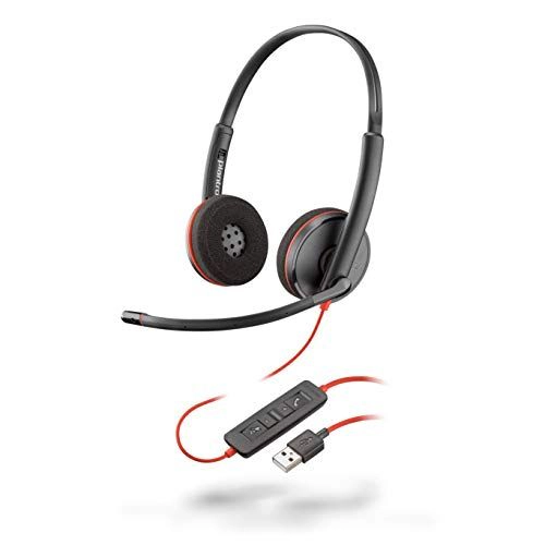 Plantronics - Blackwire C3220 (209745101) - Wired Dual-Ear (Stereo) Headset with Boom Mic - USB-A to connect to your PC